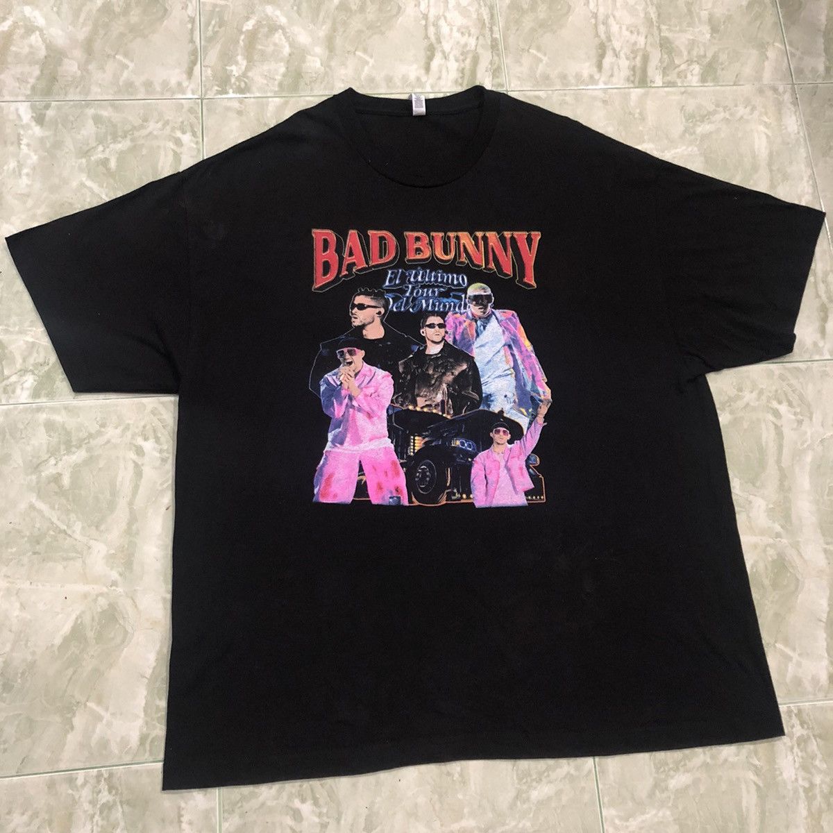 Band Tees Bad Bunny Tour T Shirt Size US XXL / EU 58 / 5 - 2 Thumbnail