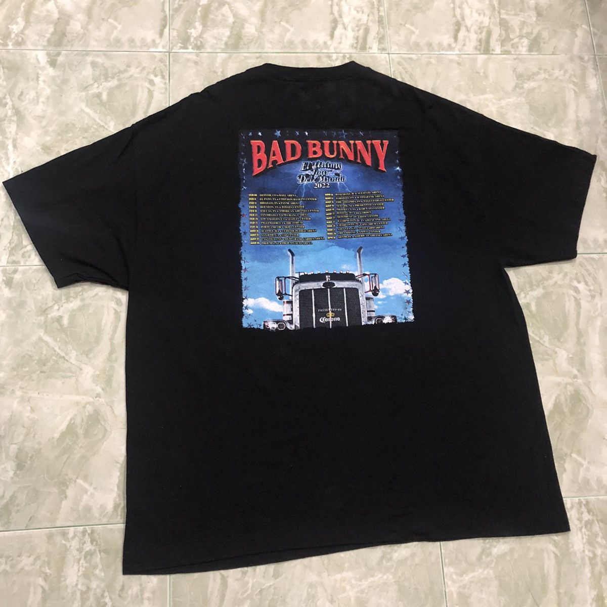 Band Tees Bad Bunny Tour T Shirt Size US XXL / EU 58 / 5 - 3 Thumbnail