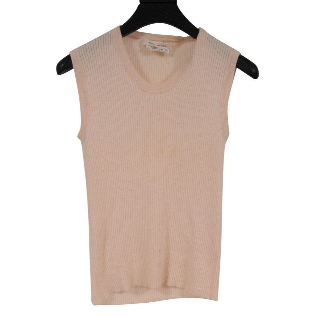 Marc Jacobs Cropped Sweater Vest Pink Size US M / EU 48-50 / 2 - 1 Thumbnail
