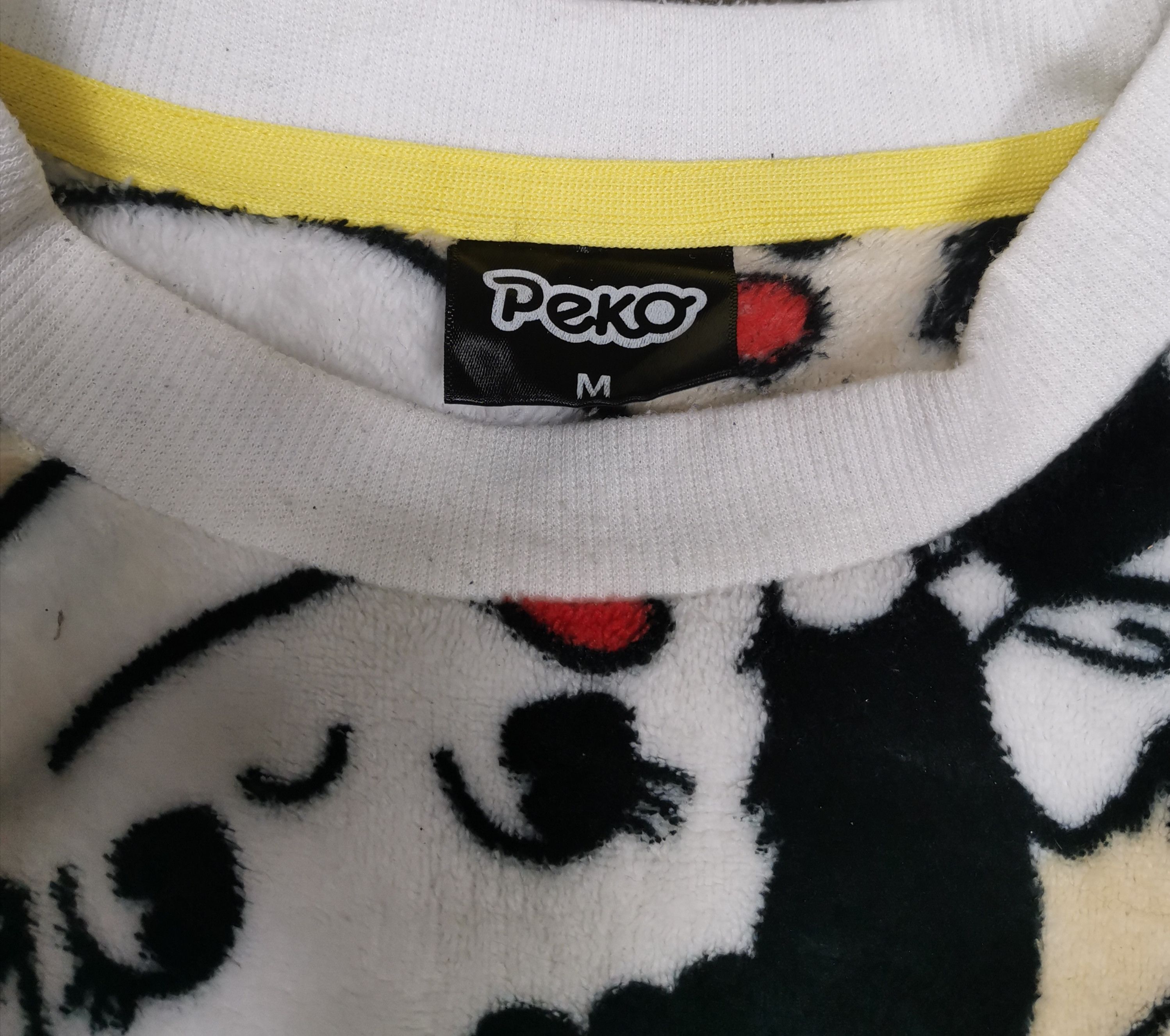 Japanese Brand Vintage Peko Fullprint Fleece Sweatshirt Size US M / EU 48-50 / 2 - 3 Thumbnail