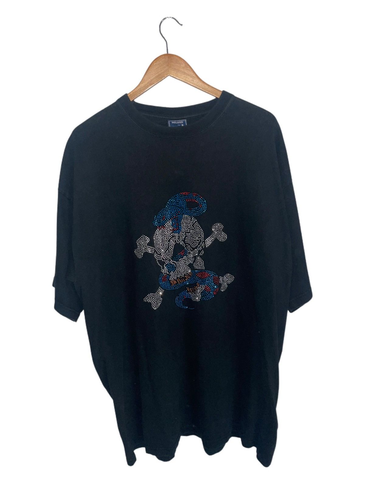 Vintage Rhinestone Skull Tee Size US XXL / EU 58 / 5 - 1 Thumbnail