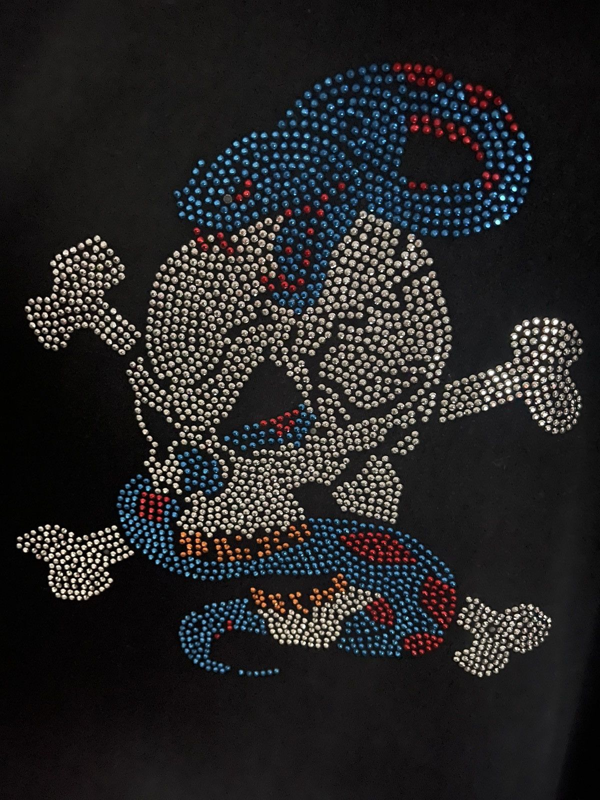 Vintage Rhinestone Skull Tee Size US XXL / EU 58 / 5 - 3 Thumbnail