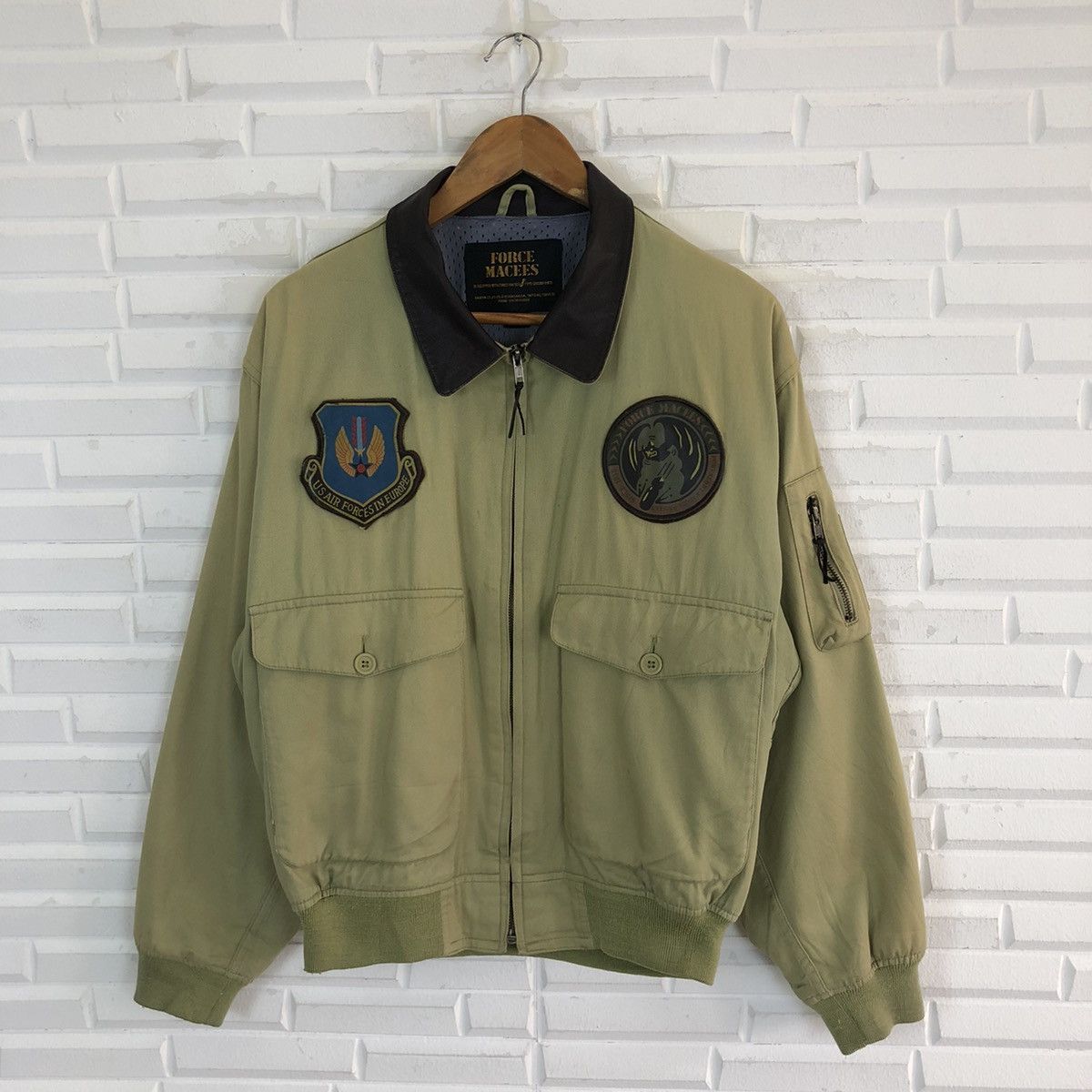 Aeronautica Militare US AIR FORCE MILITARY AIRCRAFT BOMBER JACKET Size US M / EU 48-50 / 2 - 2 Thumbnail