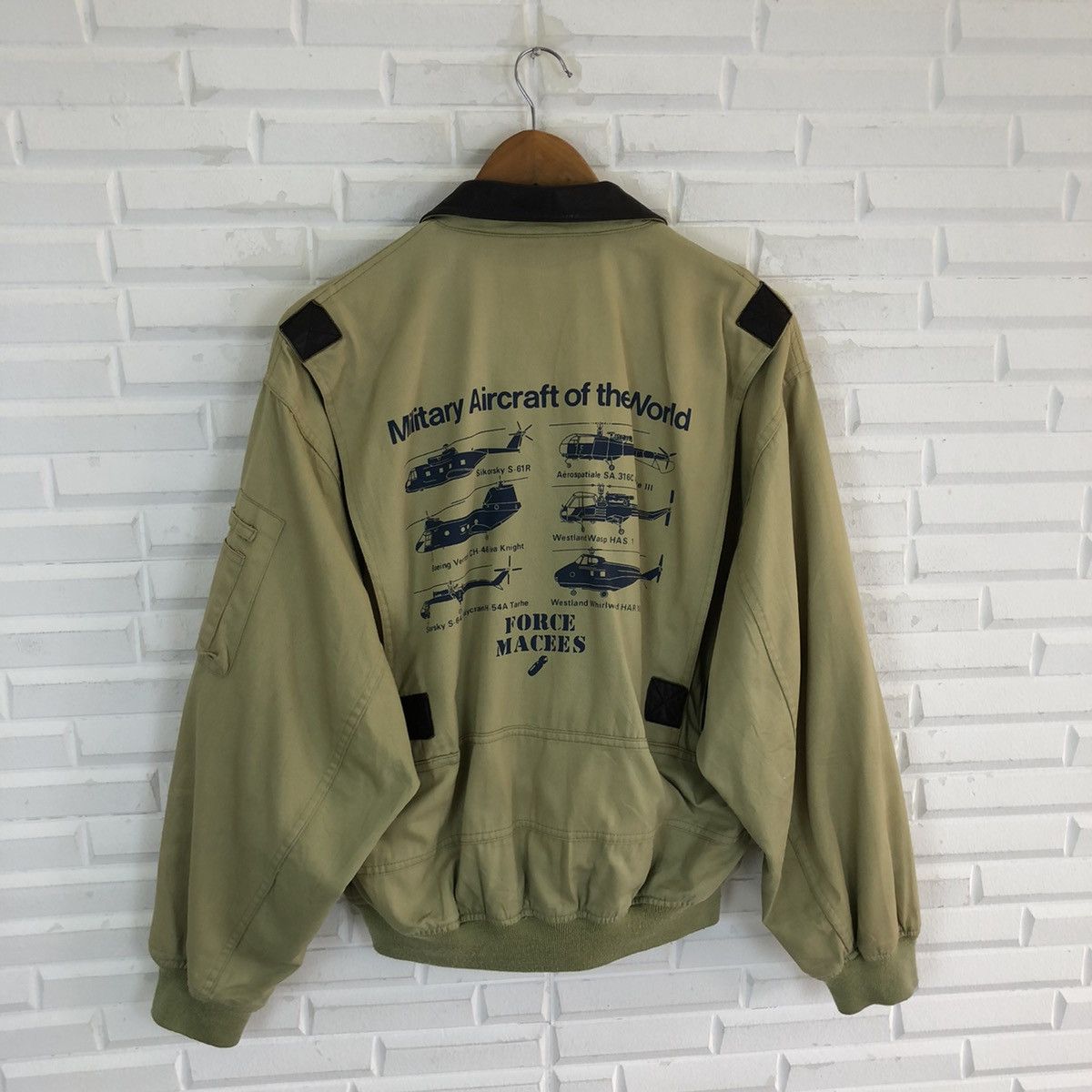 Aeronautica Militare US AIR FORCE MILITARY AIRCRAFT BOMBER JACKET Size US M / EU 48-50 / 2 - 7 Thumbnail