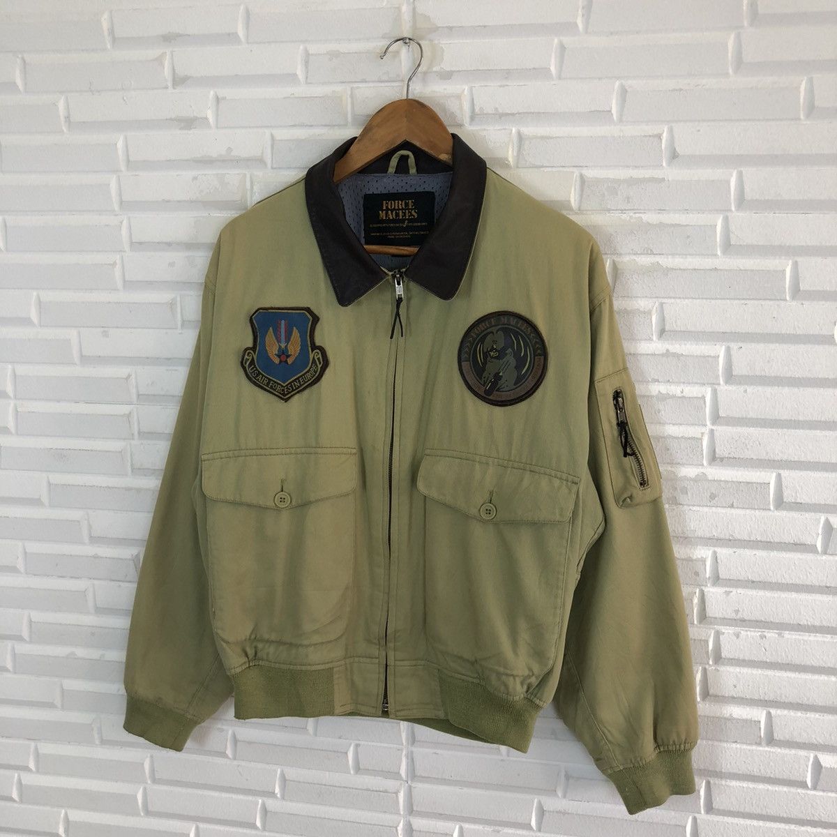 Aeronautica Militare US AIR FORCE MILITARY AIRCRAFT BOMBER JACKET Size US M / EU 48-50 / 2 - 3 Thumbnail