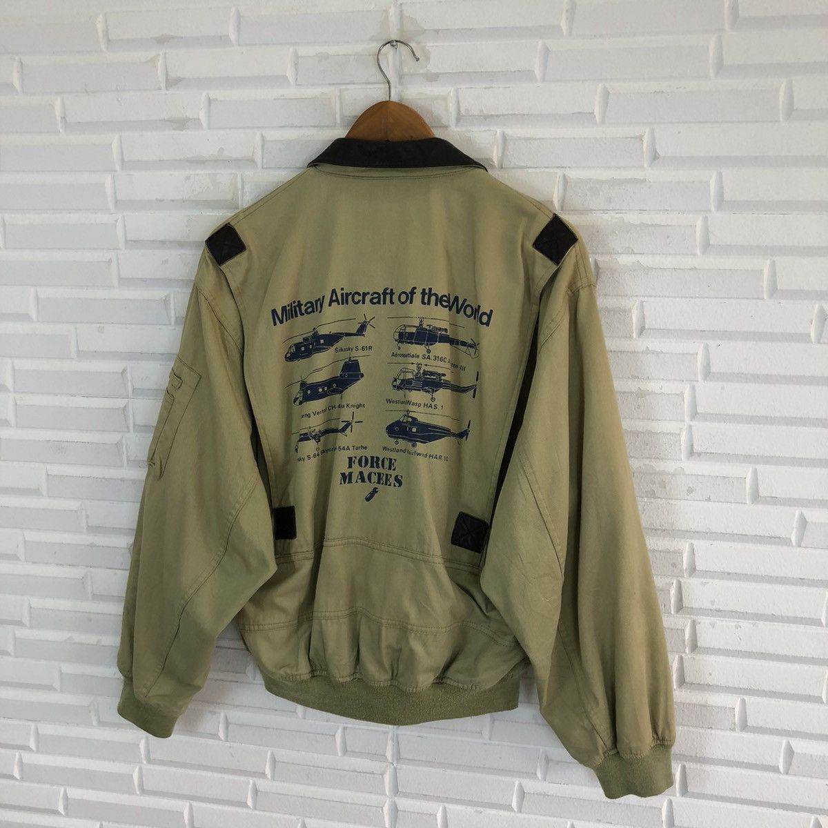 Aeronautica Militare US AIR FORCE MILITARY AIRCRAFT BOMBER JACKET Size US M / EU 48-50 / 2 - 6 Thumbnail