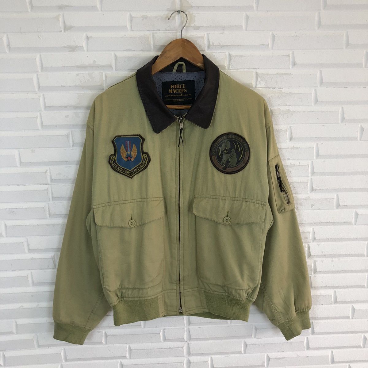 Aeronautica Militare US AIR FORCE MILITARY AIRCRAFT BOMBER JACKET Size US M / EU 48-50 / 2 - 4 Thumbnail