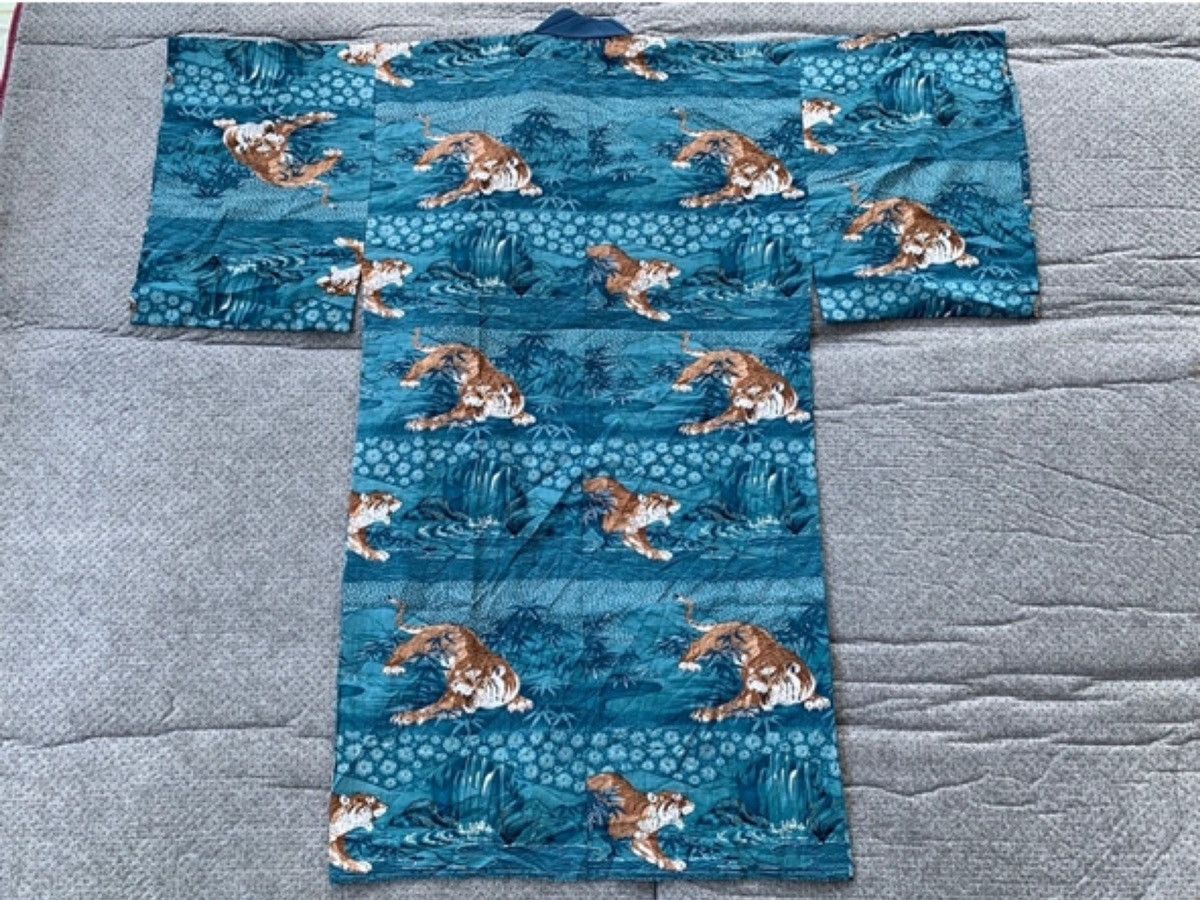 Japanese Brand × Vintage Japanese Traditional Kimono Tiger Motif Full Print Size US M / EU 48-50 / 2 - 8 Thumbnail