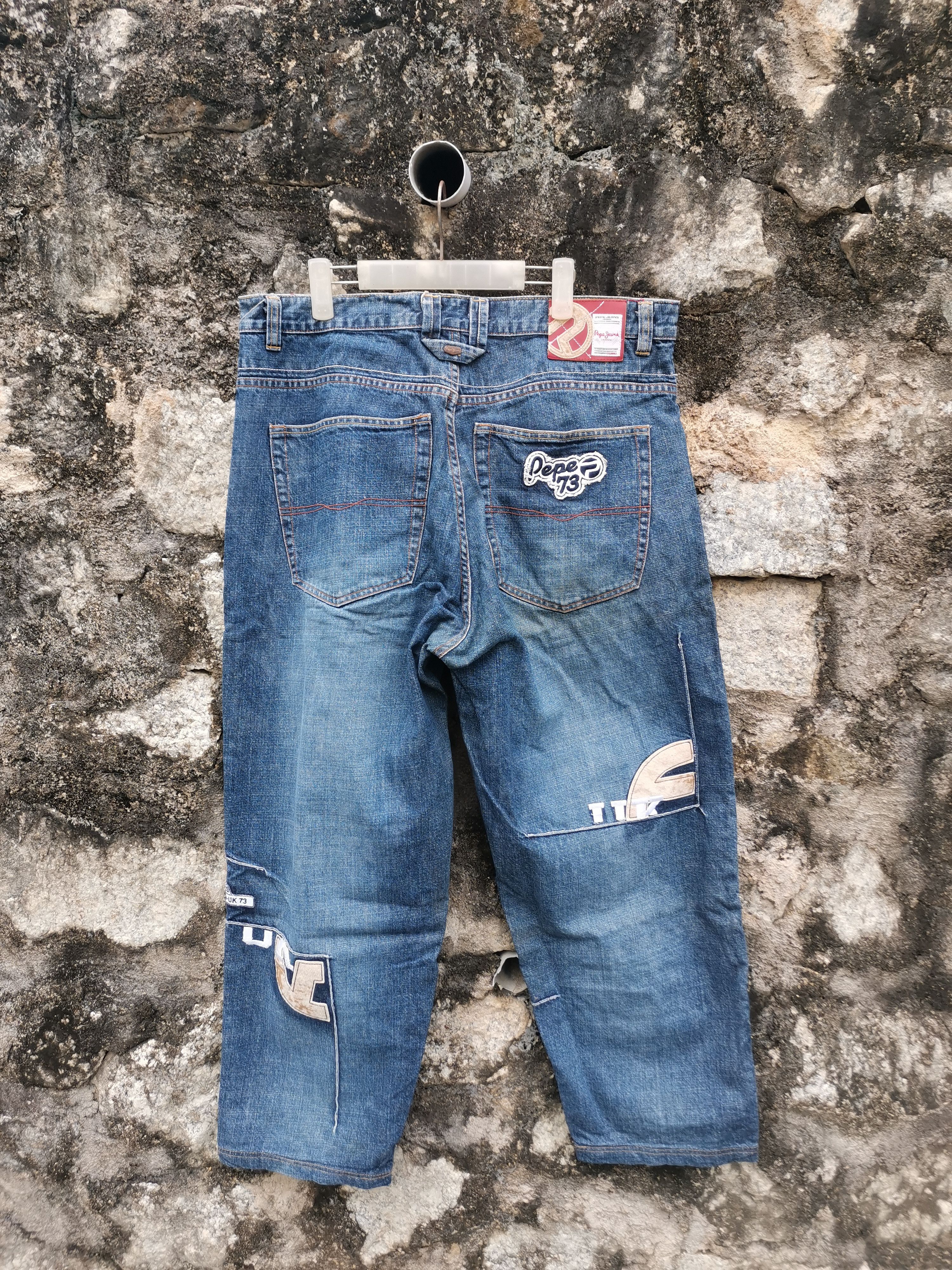Japanese Brand Vintage Japanese Brand Pepe Jeans United Kingdom Baggy Jeans Size US 41 - 2 Thumbnail