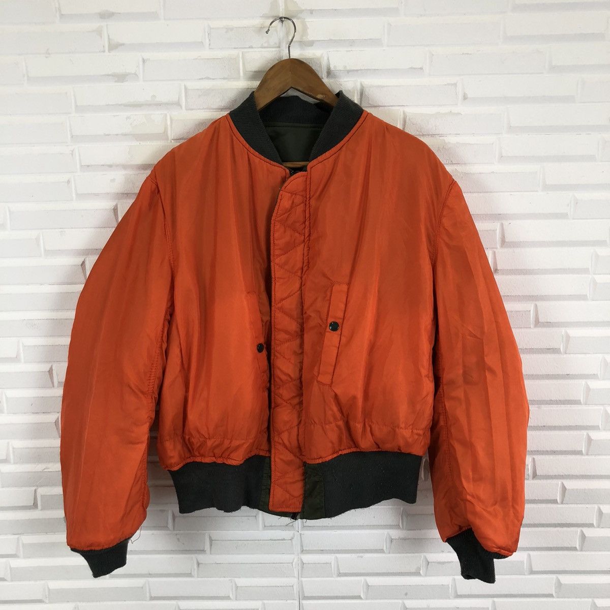 Alpha Industries × Vintage ALPHA INDUSTRIES BOMBER FLIGHT JACKET Size US XL / EU 56 / 4 - 9 Thumbnail