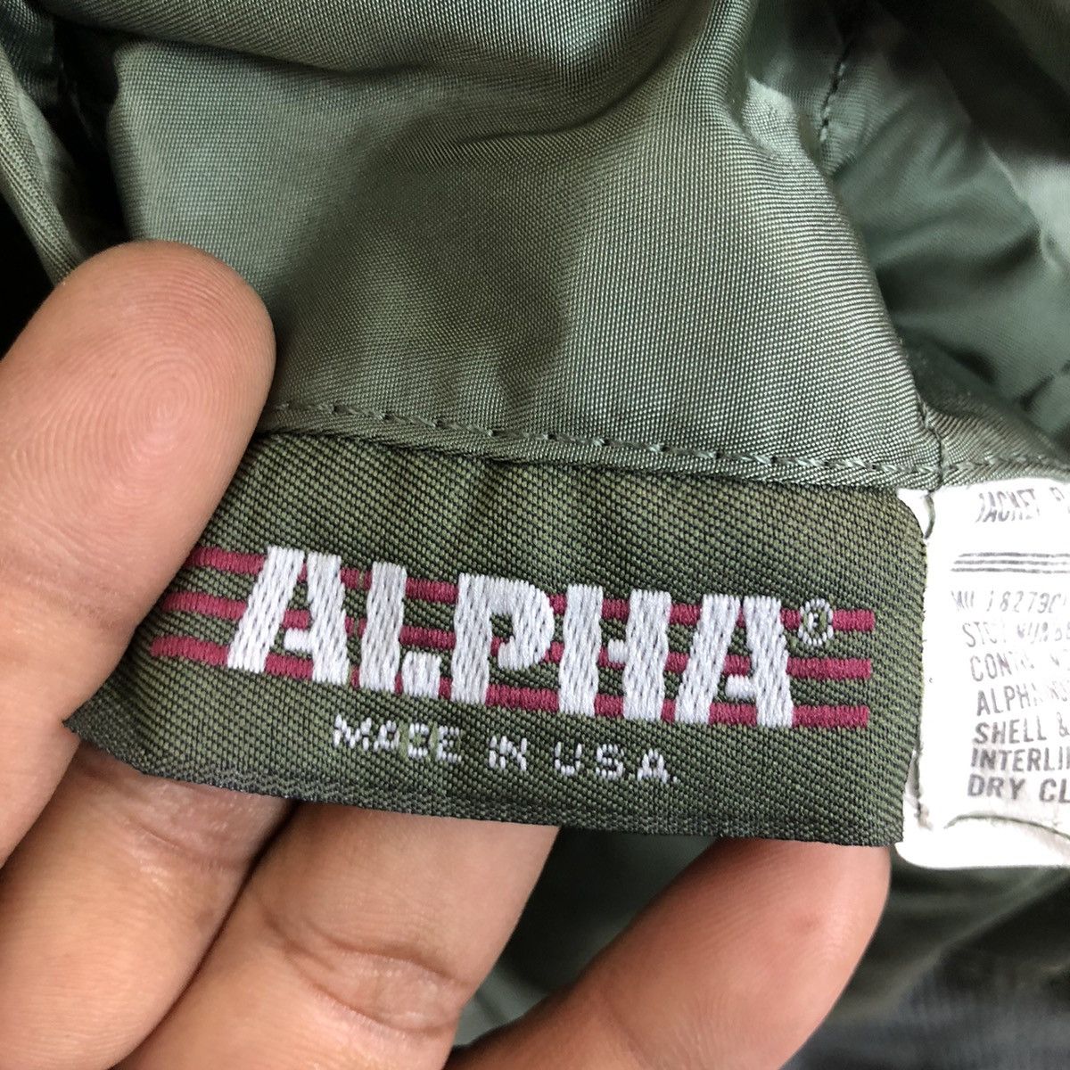 Alpha Industries × Vintage ALPHA INDUSTRIES BOMBER FLIGHT JACKET Size US XL / EU 56 / 4 - 14 Thumbnail