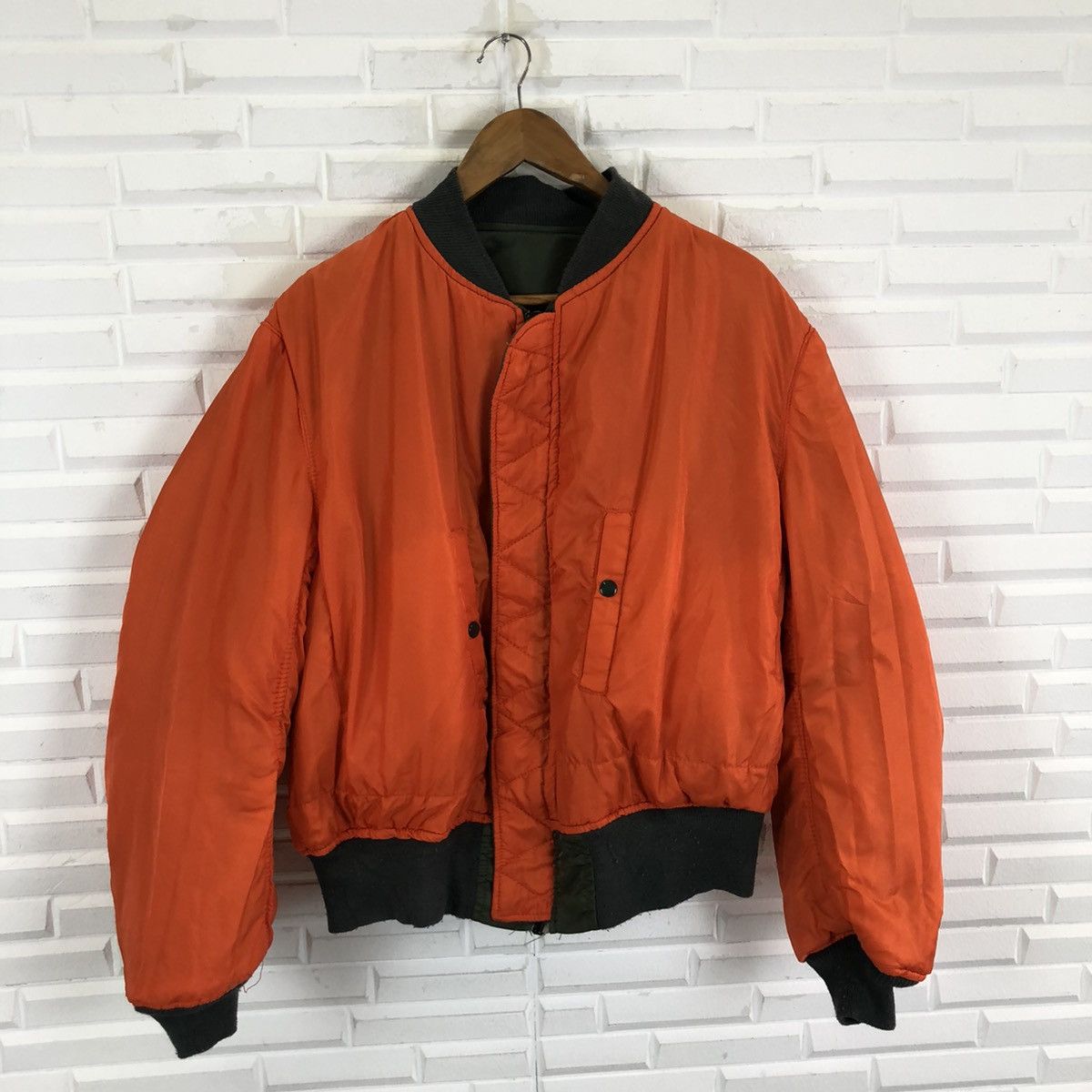Alpha Industries × Vintage ALPHA INDUSTRIES BOMBER FLIGHT JACKET Size US XL / EU 56 / 4 - 11 Thumbnail