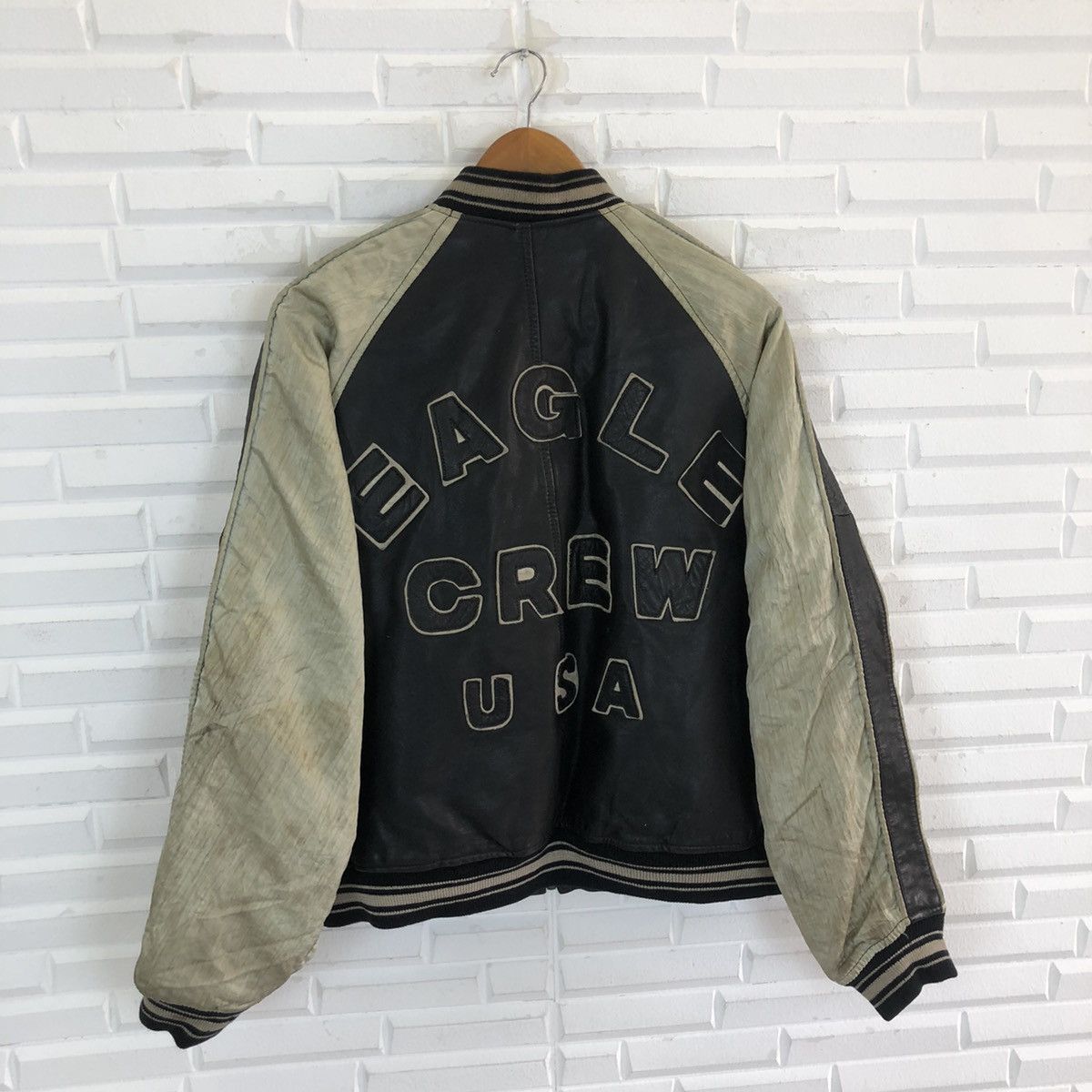 Vintage UNITED STATES AIR FORCE VARSITY LEATHER JACKET Size US XL / EU 56 / 4 - 7 Thumbnail