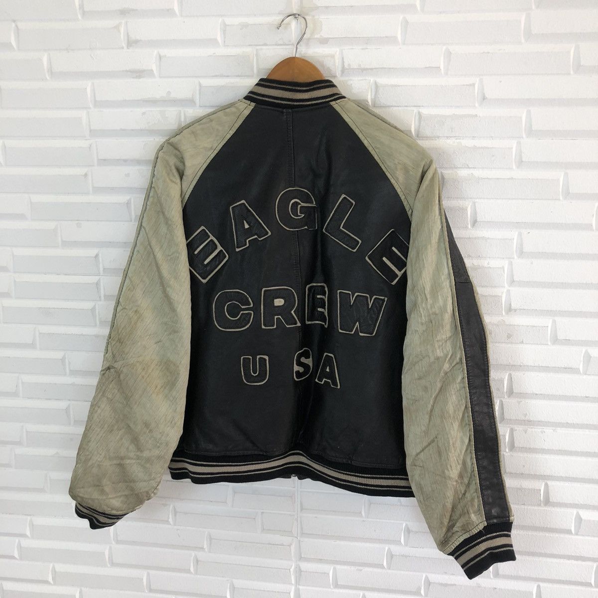 Vintage UNITED STATES AIR FORCE VARSITY LEATHER JACKET Size US XL / EU 56 / 4 - 6 Thumbnail