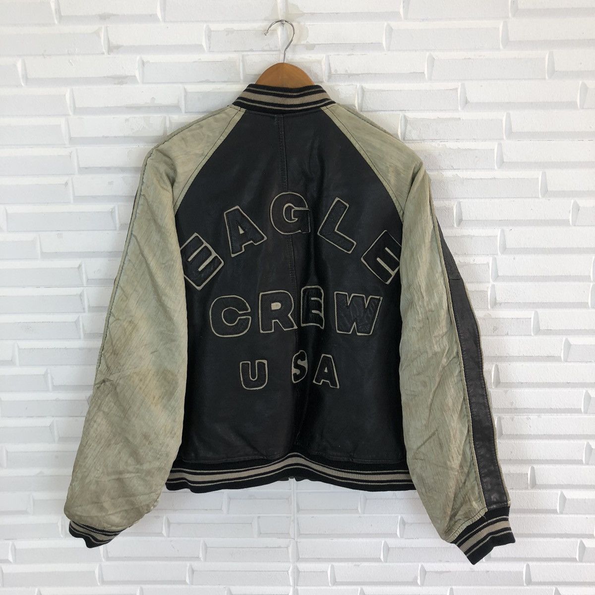 Vintage UNITED STATES AIR FORCE VARSITY LEATHER JACKET Size US XL / EU 56 / 4 - 5 Thumbnail