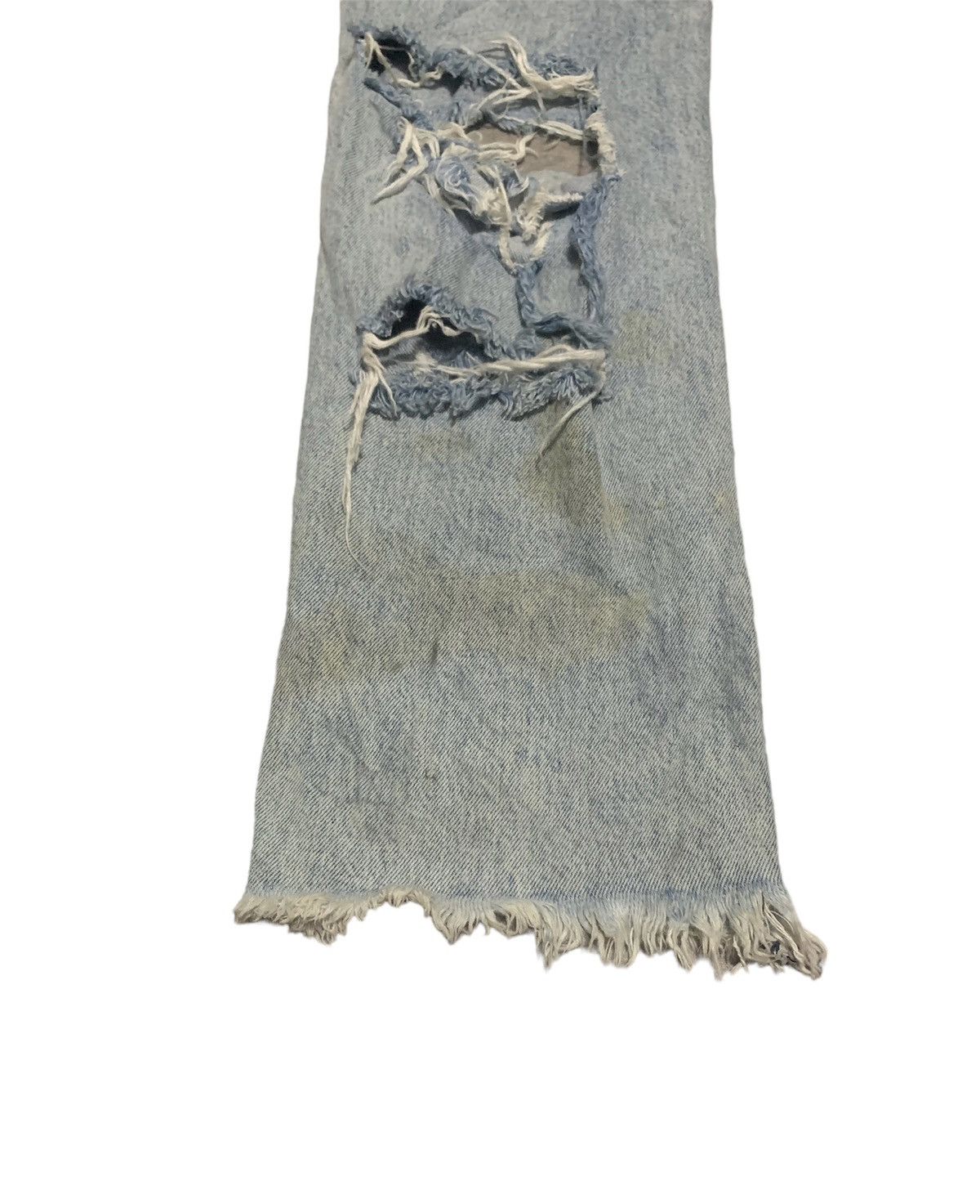 If Six Was Nine Vintage Alice + Olivia Distressed Punk Jeans Made In Usa Size US 28 / EU 44 - 3 Thumbnail