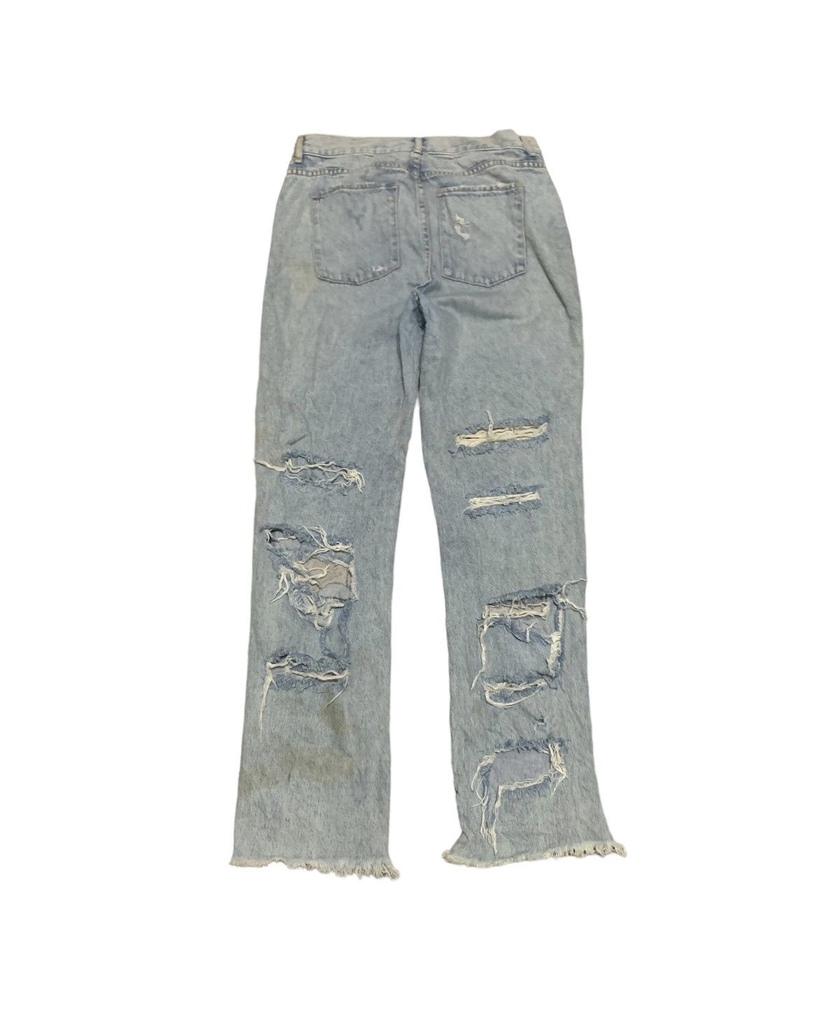 If Six Was Nine Vintage Alice + Olivia Distressed Punk Jeans Made In Usa Size US 28 / EU 44 - 2 Thumbnail
