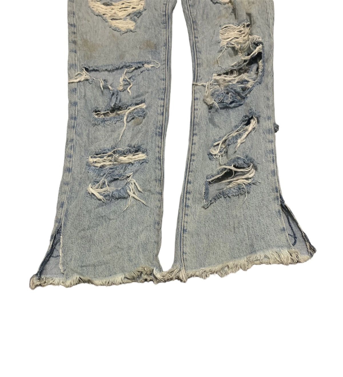 If Six Was Nine Vintage Alice + Olivia Distressed Punk Jeans Made In Usa Size US 28 / EU 44 - 5 Thumbnail