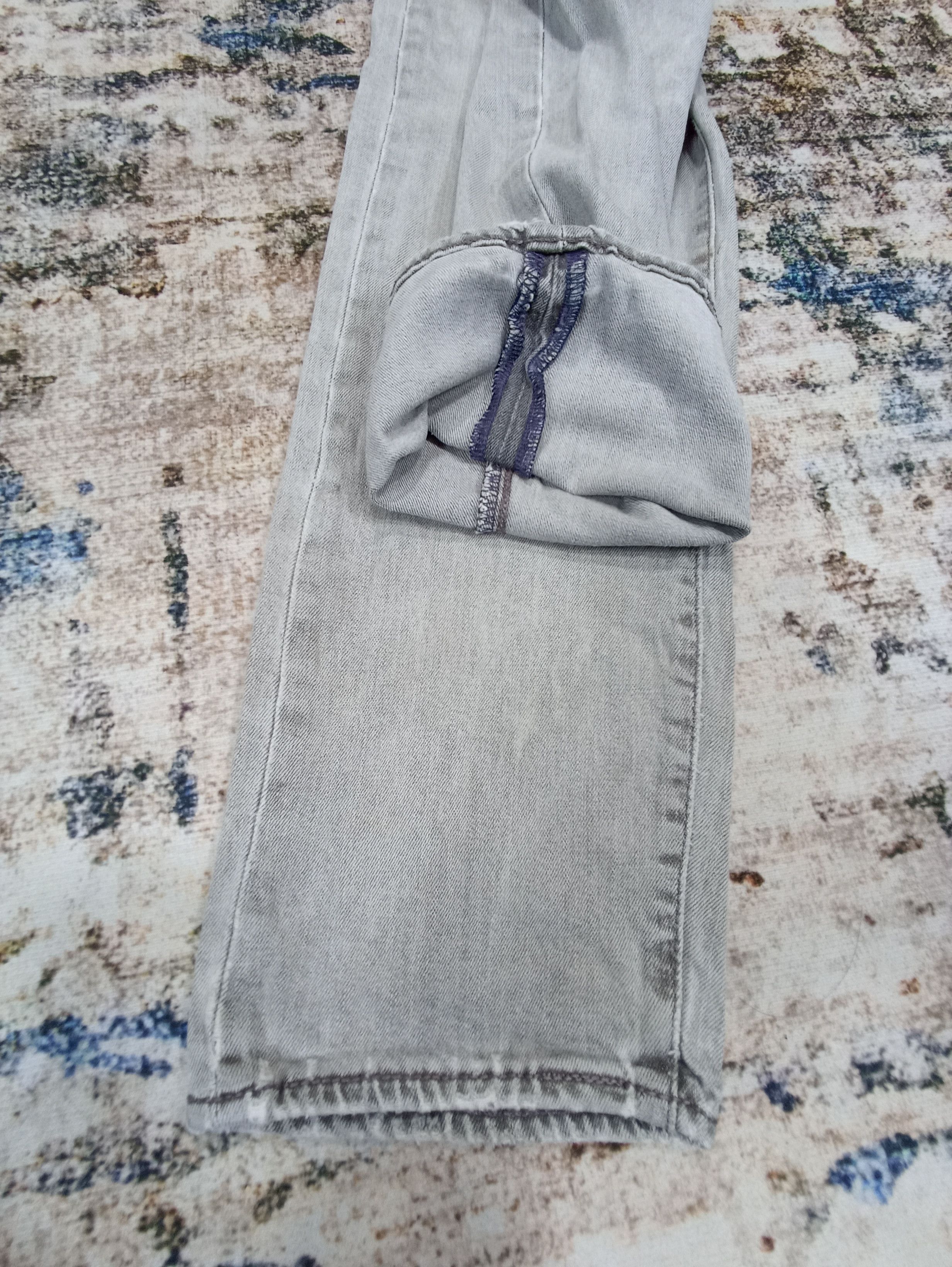 Jean × Levi's × Vintage VINTAGE LEVI’S 522 FADED GREY JEANS - J076 Size US 32 / EU 48 - 6 Thumbnail
