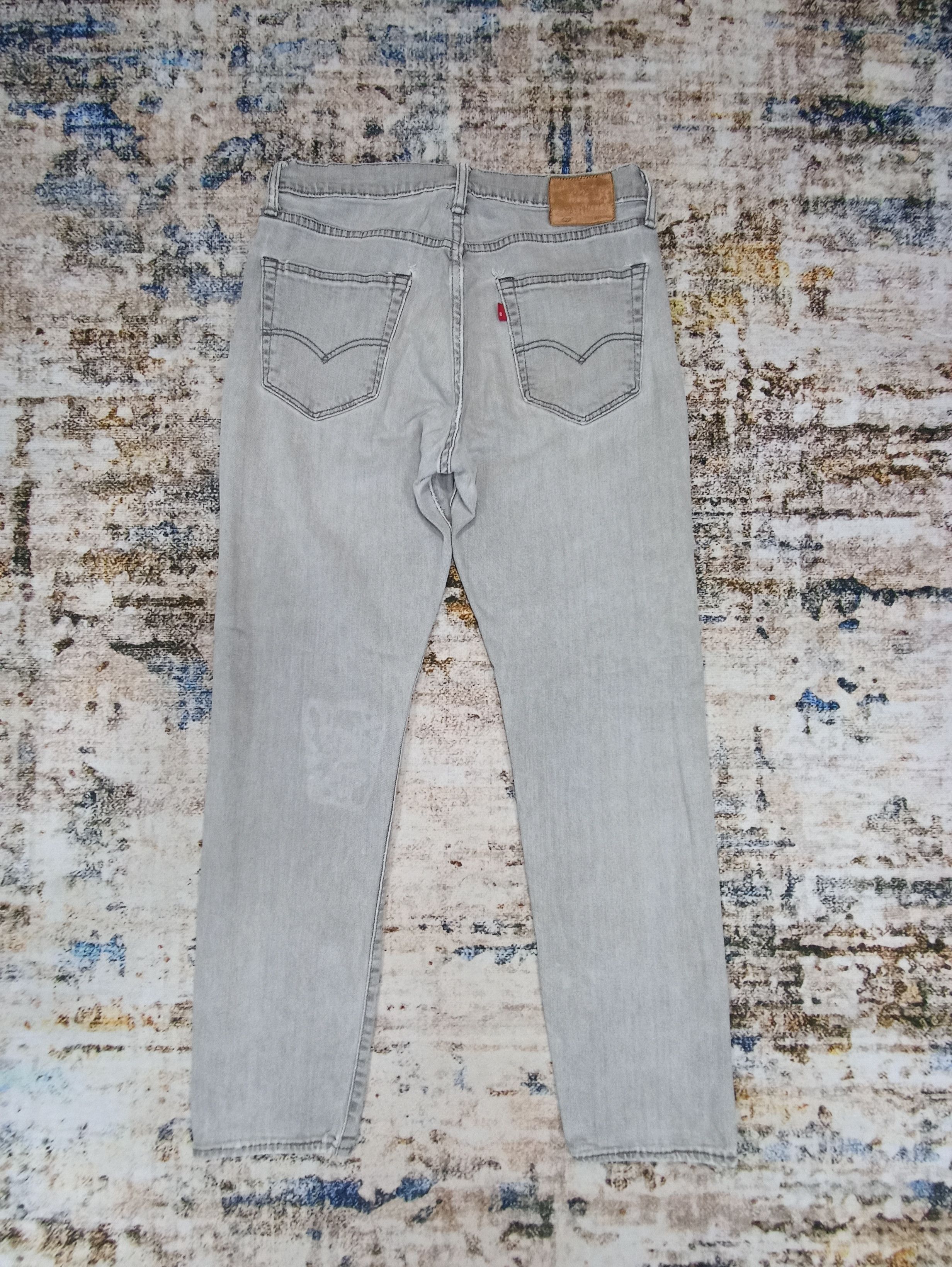 Jean × Levi's × Vintage VINTAGE LEVI’S 522 FADED GREY JEANS - J076 Size US 32 / EU 48 - 2 Thumbnail