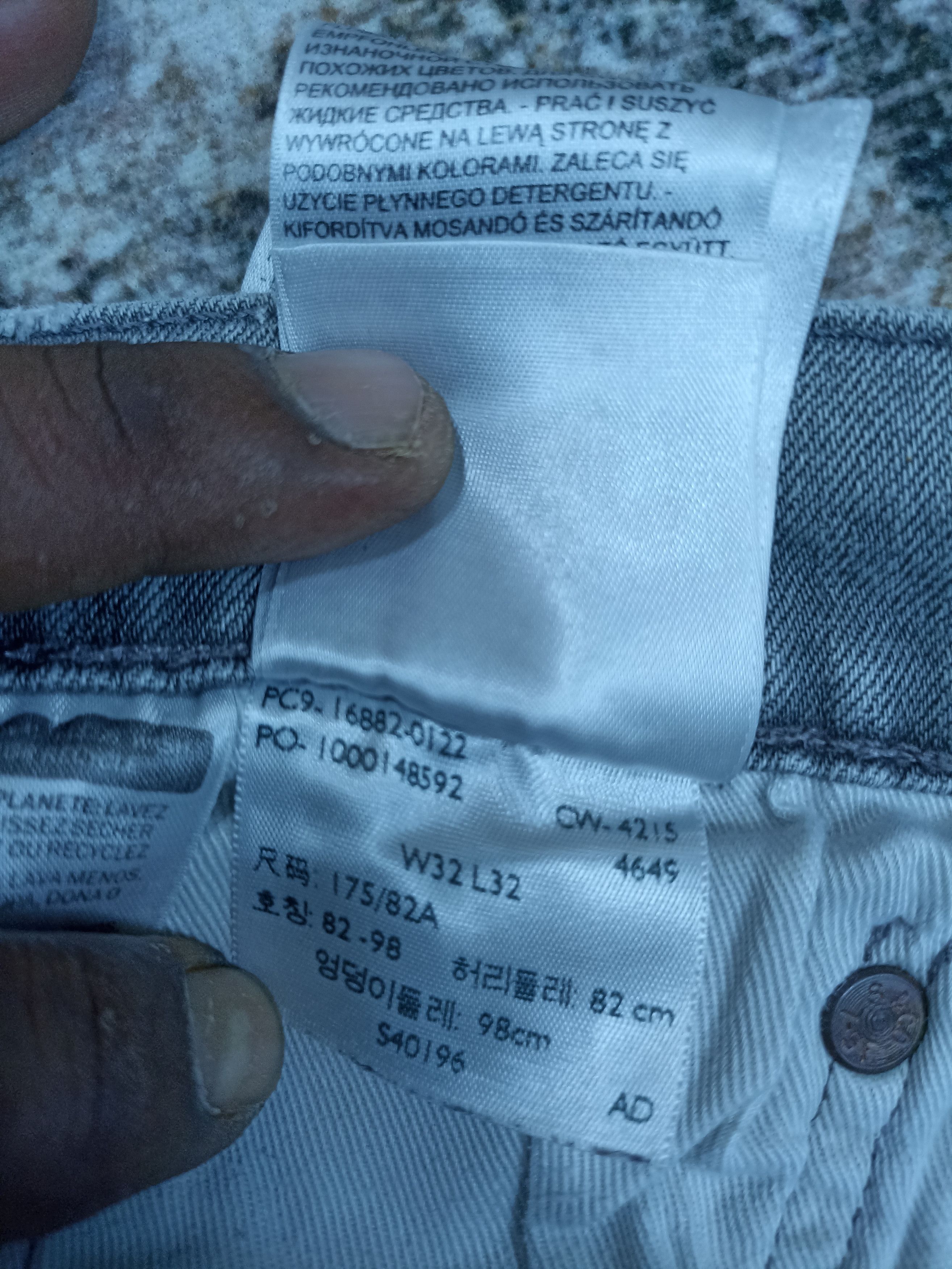 Jean × Levi's × Vintage VINTAGE LEVI’S 522 FADED GREY JEANS - J076 Size US 32 / EU 48 - 5 Thumbnail