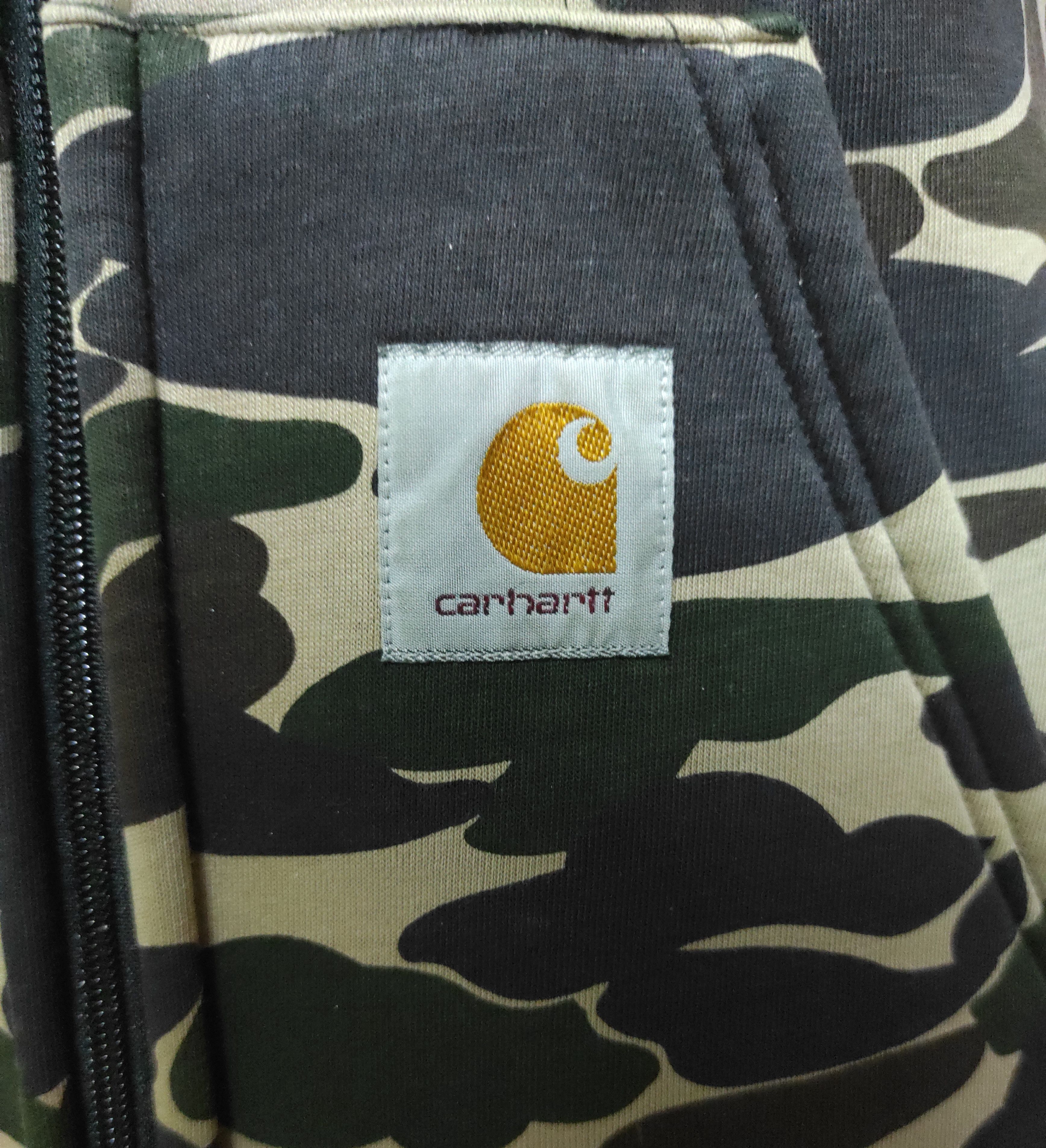 Carhartt × Carhartt Wip × Vintage Vintage Y2k Carhatt Camo Sweater Hoodie Zipper Size US M / EU 48-50 / 2 - 6 Thumbnail