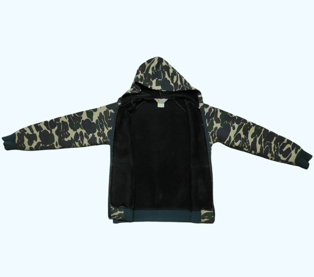 Carhartt × Carhartt Wip × Vintage Vintage Y2k Carhatt Camo Sweater Hoodie Zipper Size US M / EU 48-50 / 2 - 15 Thumbnail