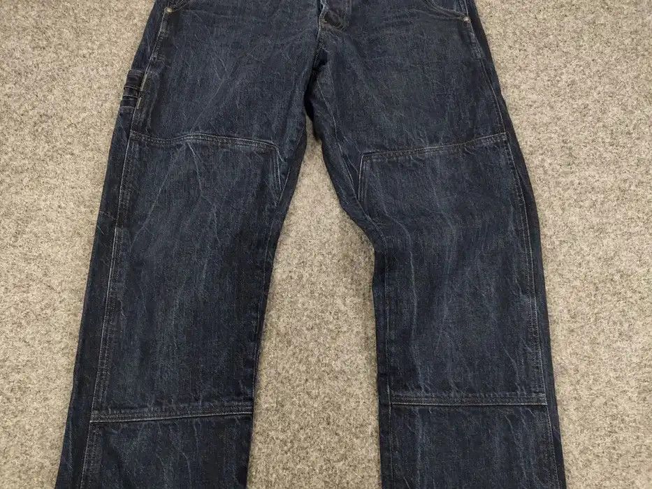 G-Star Vintage G Star Raw Faeroes Faded Dark Denim Pocket Jeans Size US 34 / EU 50 - 6 Thumbnail