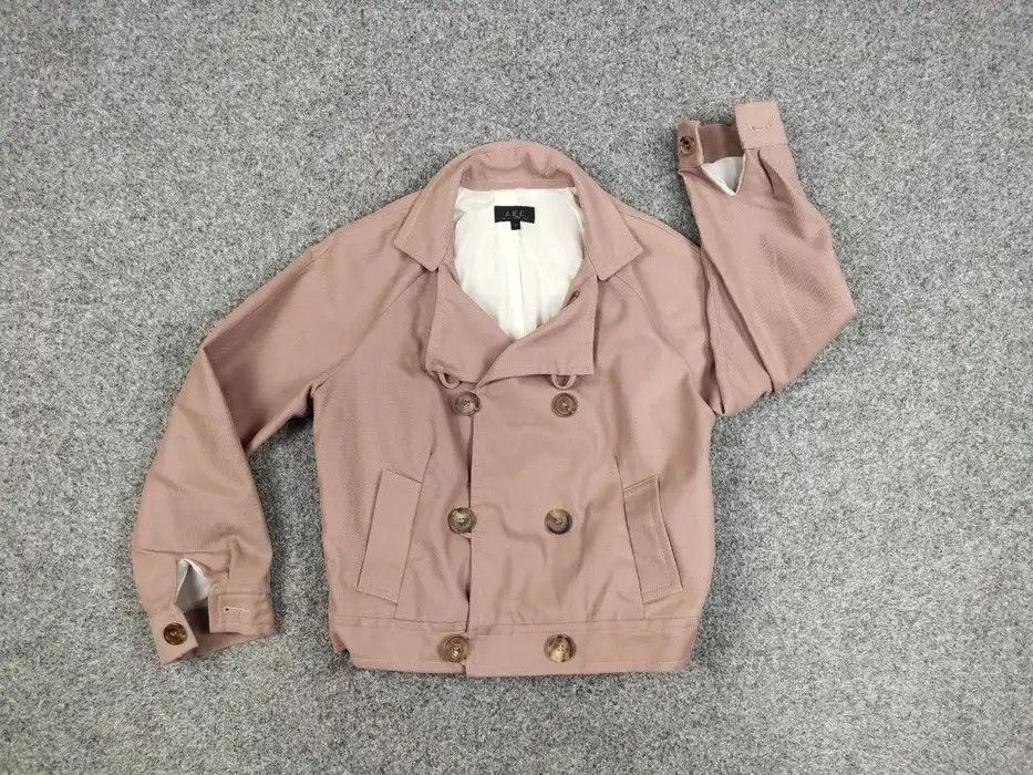 A.P.C. A.P.C. Paris Womens Double Breasted Cotton Short Coat Jacket Size S / US 4 / IT 40 - 5 Thumbnail