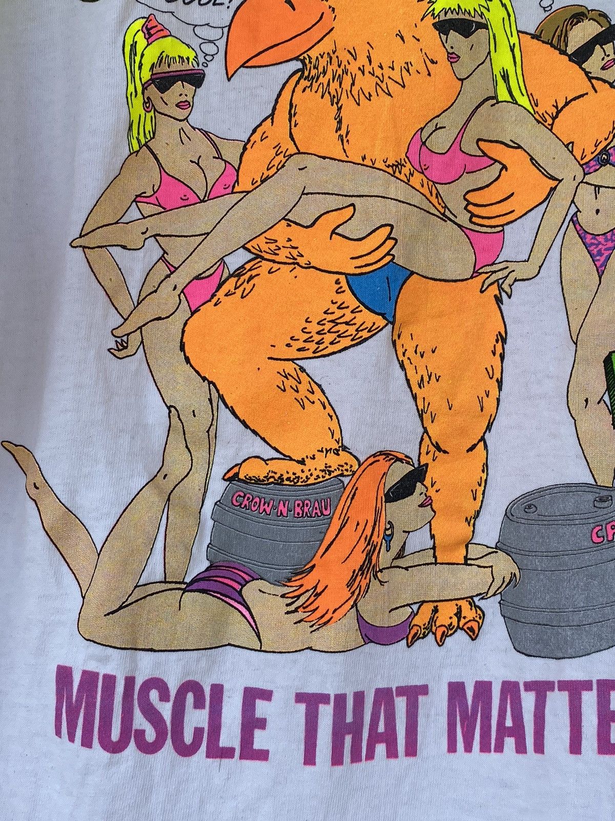 Other 1991 Super Cock vintage sex porno print muscle t-shirt tee Size US L / EU 52-54 / 3 - 9 Thumbnail