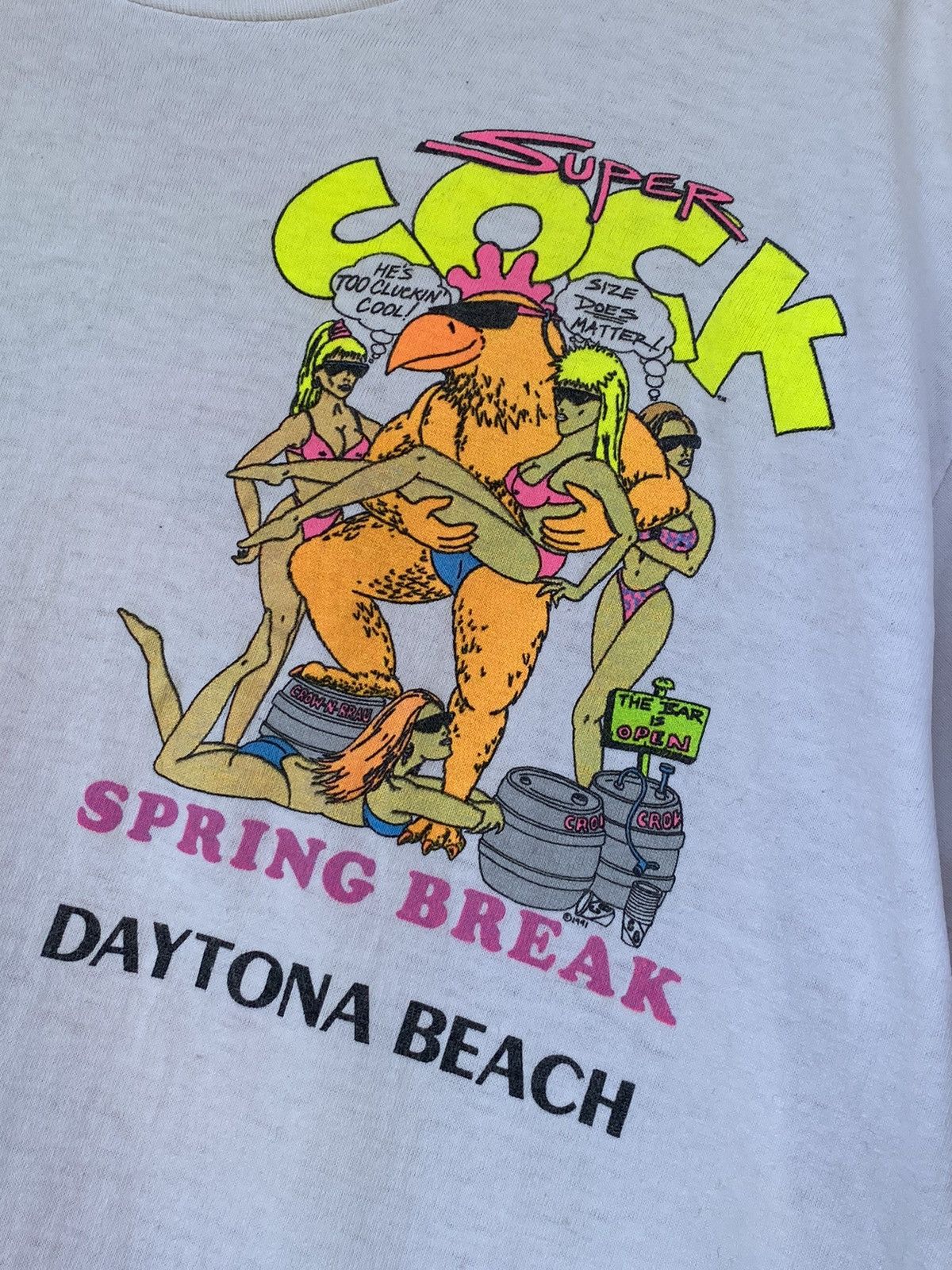 Other 1991 Super Cock vintage sex porno print muscle t-shirt tee Size US L / EU 52-54 / 3 - 13 Thumbnail