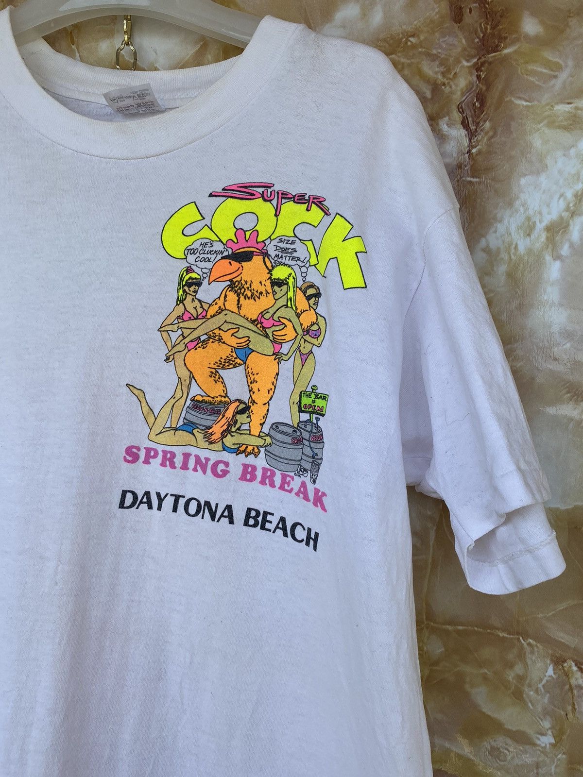 Other 1991 Super Cock vintage sex porno print muscle t-shirt tee Size US L / EU 52-54 / 3 - 11 Thumbnail