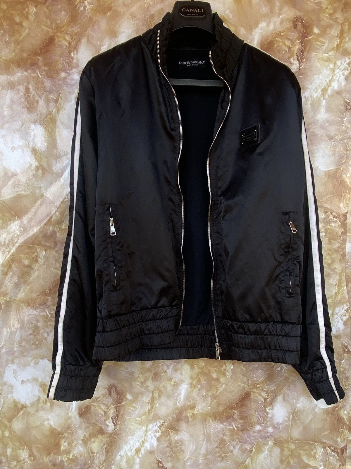 Dolce & Gabbana Dolce & Gabbana logo boxer bomber jacket track Size US L / EU 52-54 / 3 - 9 Thumbnail