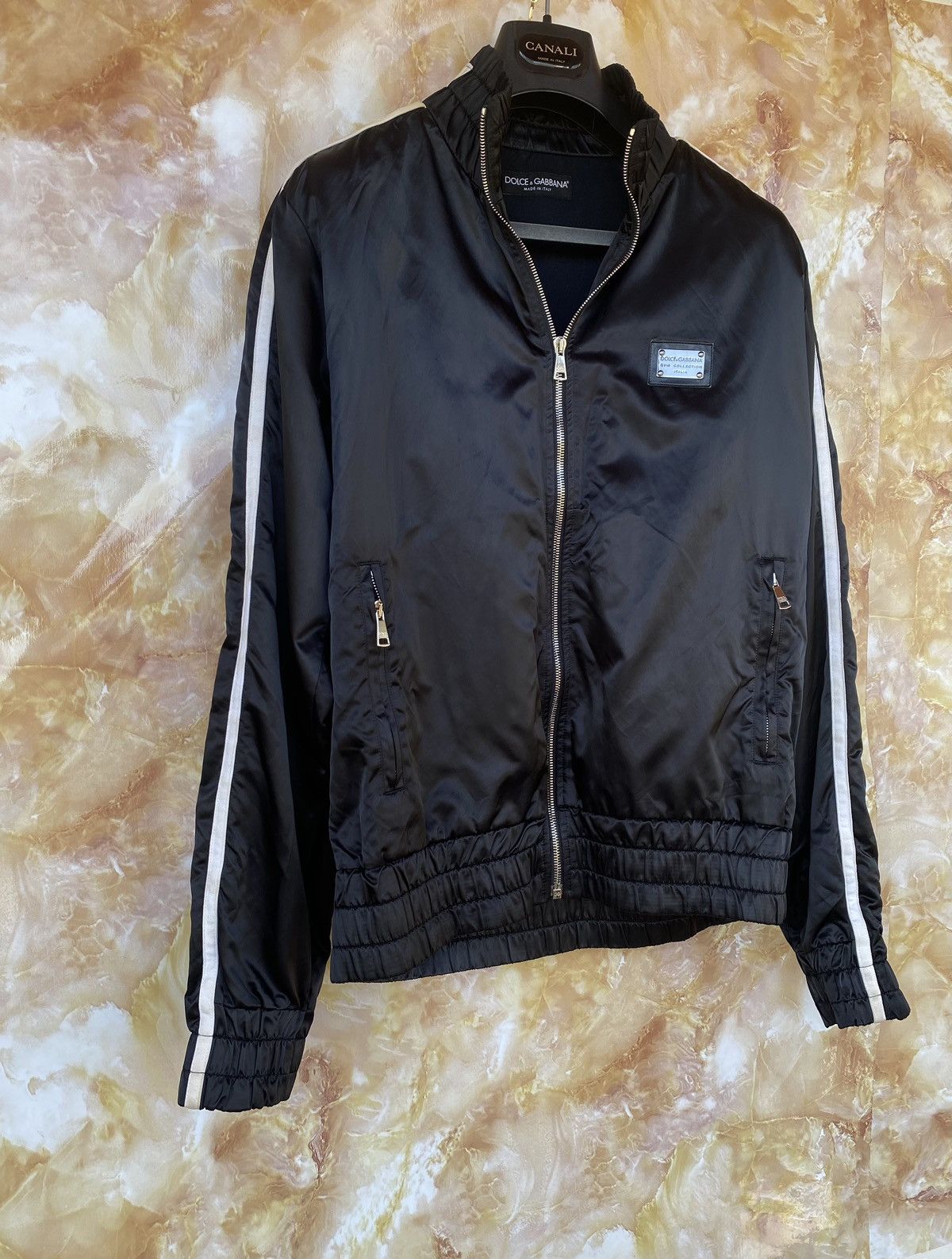 Dolce & Gabbana Dolce & Gabbana logo boxer bomber jacket track Size US L / EU 52-54 / 3 - 3 Thumbnail