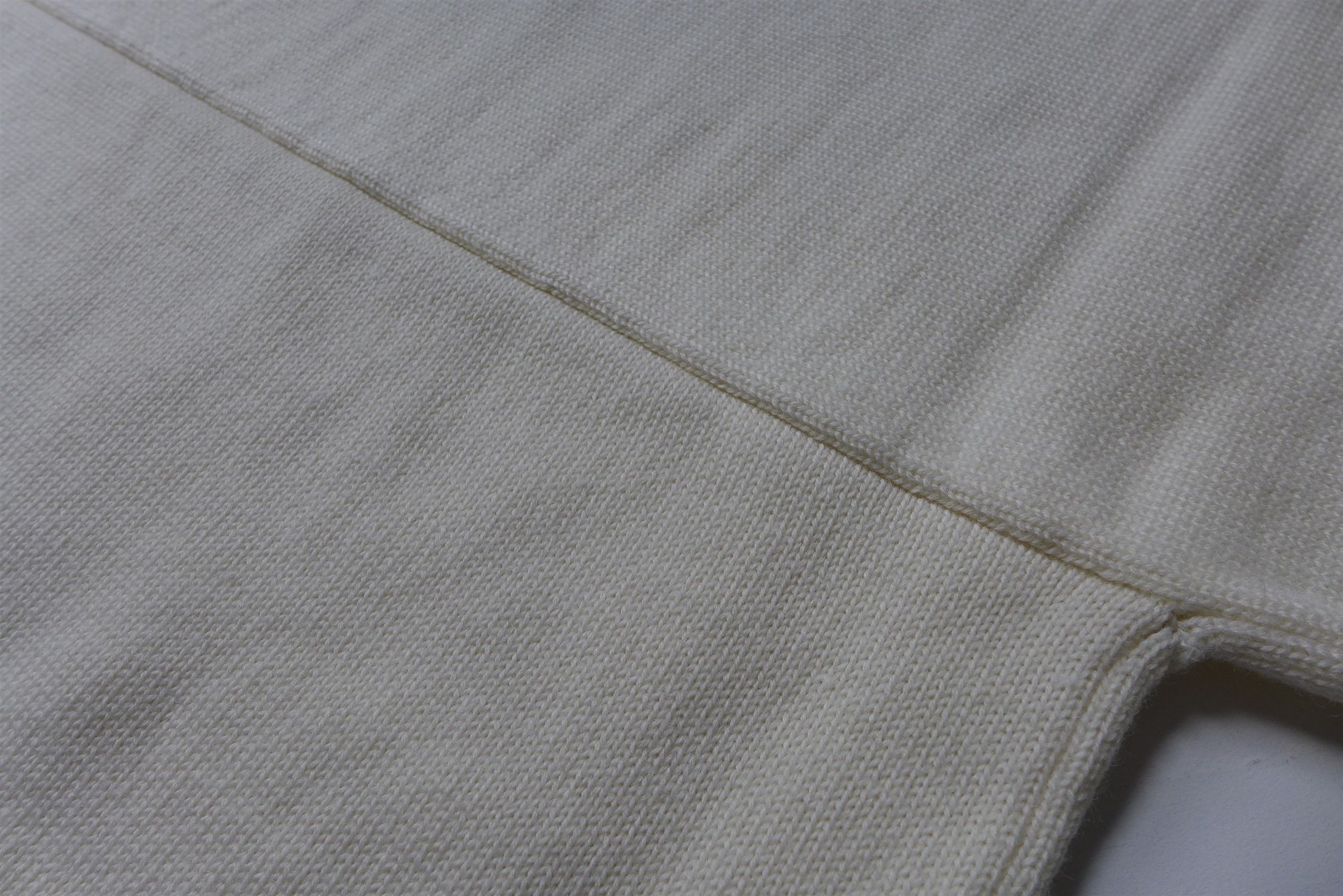 Maison Margiela Margiela Mock Neck Panelled Sweater -- White Wool Size US L / EU 52-54 / 3 - 5 Thumbnail