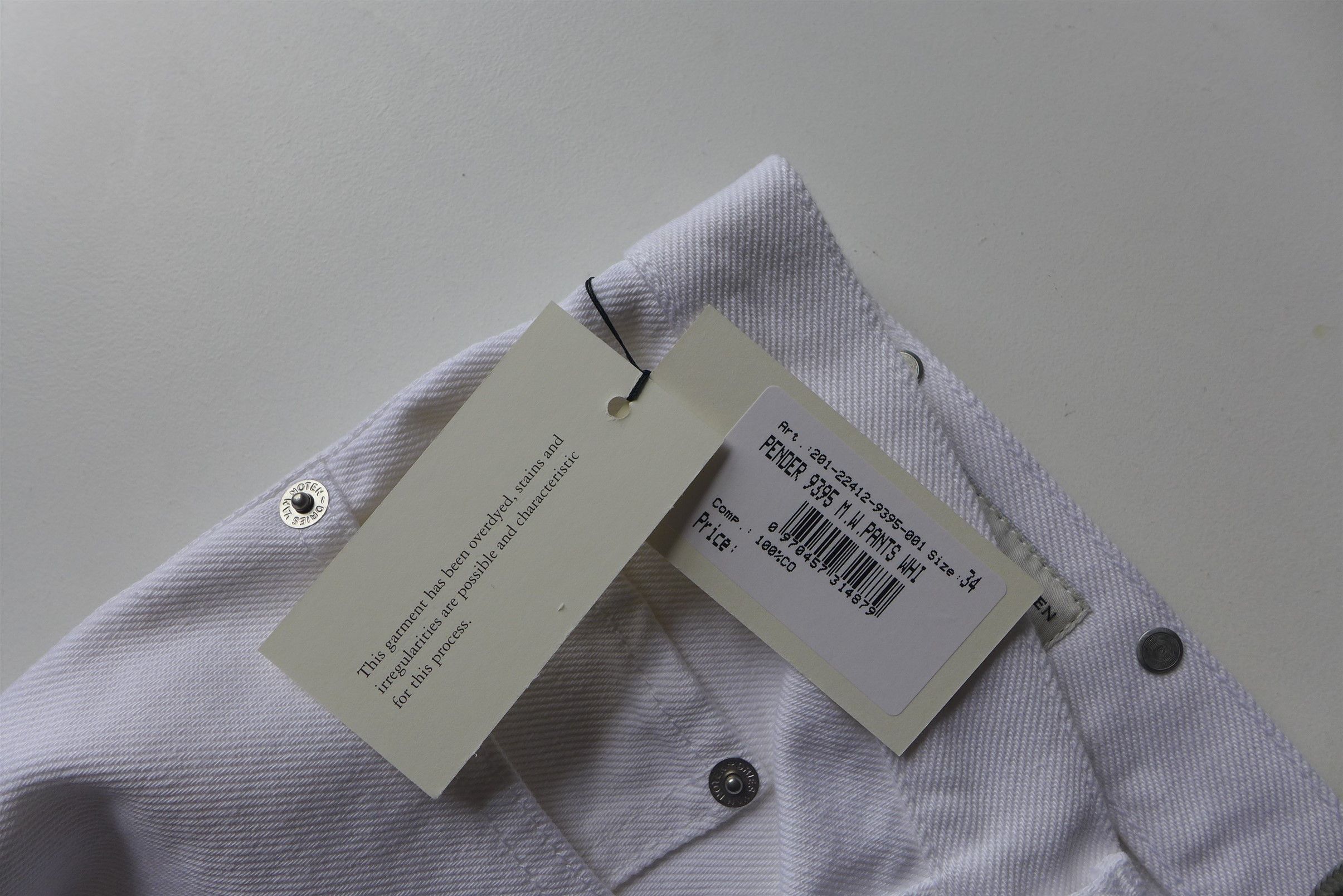 Dries Van Noten Dries Van Noten SS20 Pender White Denim Jeans. Size US 34 / EU 50 - 22 Thumbnail