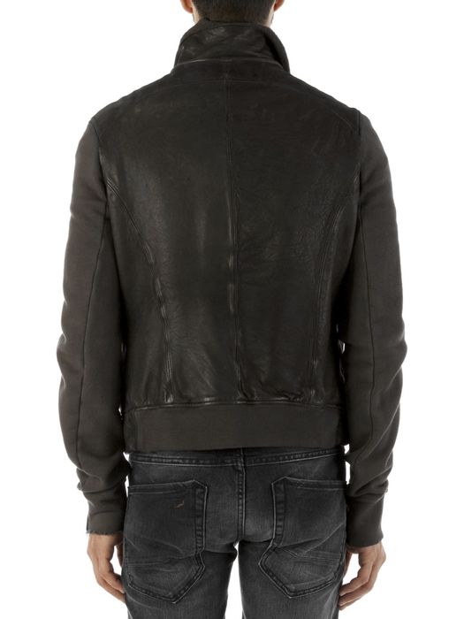 Julius $780 Panelled Black Leather Jacket Sherpa Sleeve NWT | Grailed