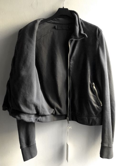 Julius $780 Panelled Black Leather Jacket Sherpa Sleeve NWT | Grailed