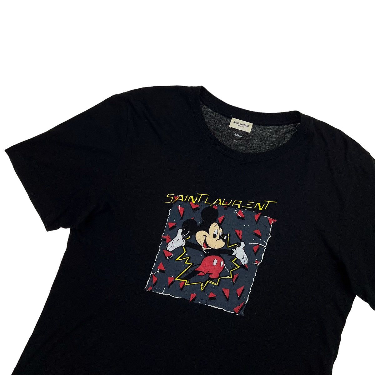 Saint Laurent Paris Mickey Mouse T Shirt