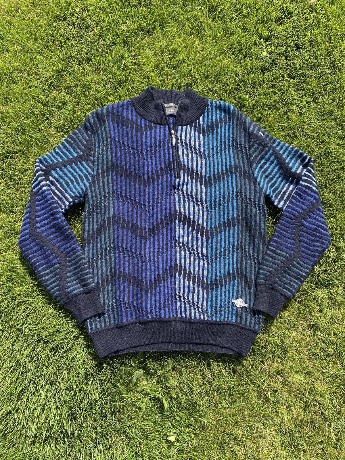Carlo Colucci Multicolor carlo colluci 1/4 zip sweater Size US M / EU 48-50 / 2 - 1 Thumbnail