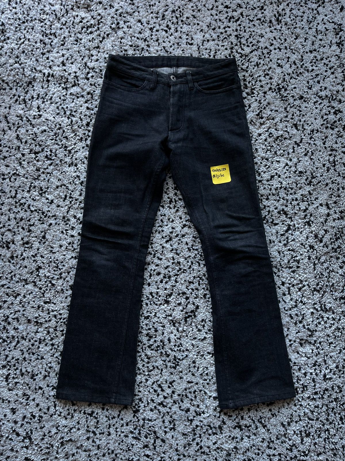 パンツ RIPVANWINKLE Yarn-dyed Black Flare Denim Japanese Brand × RIPVANWINKLE Rip Van Winkle Black Flared