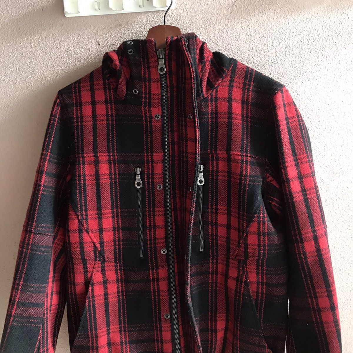 Seditionaries × Yohji Yamamoto Paranoid XS plaid seditionaries hooded jacket yohji yamanoto Size US XS / EU 42 / 0 - 10 Thumbnail