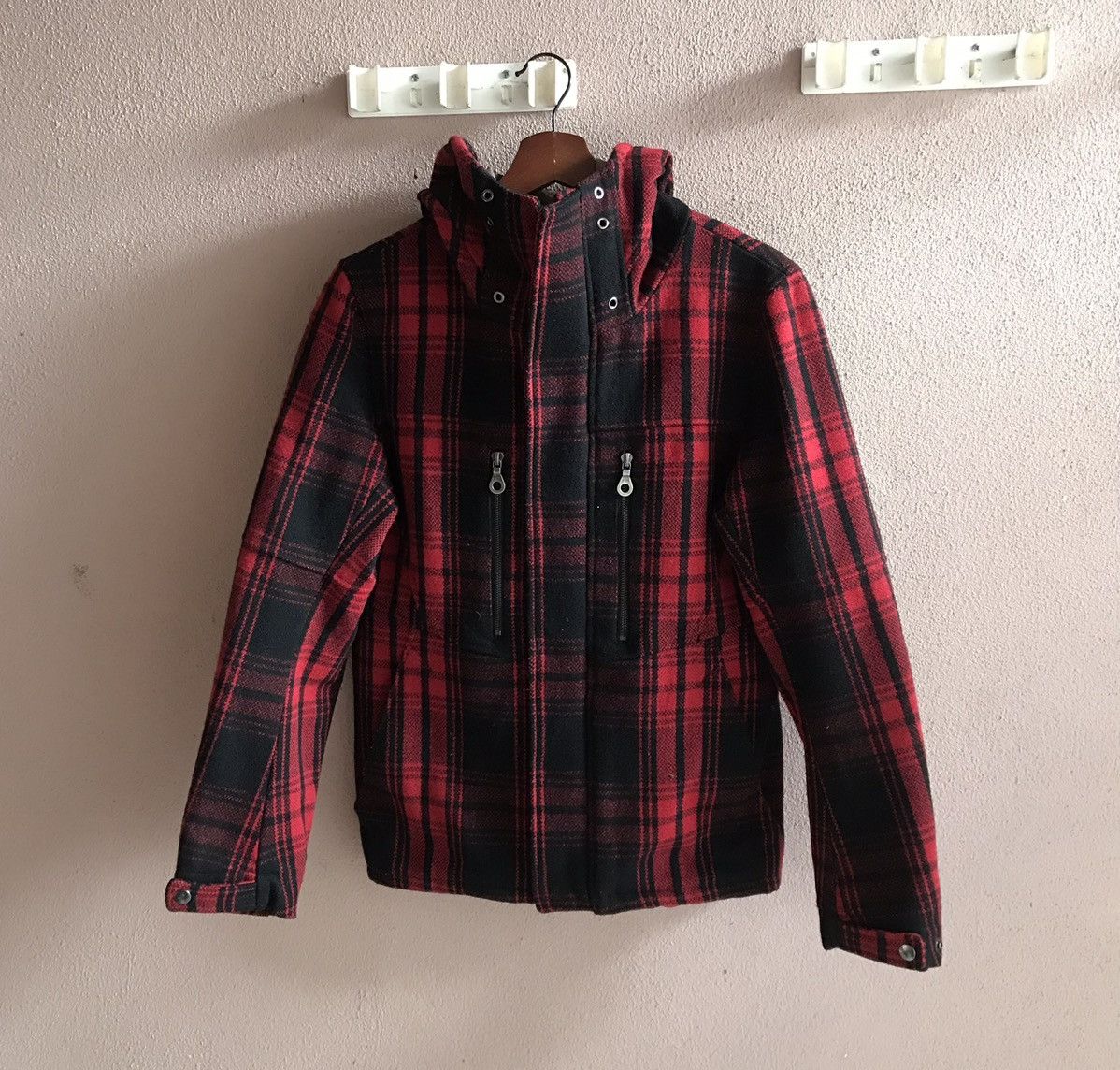 image of Paranoid Xs Tartan Seditionaries Punk Jacket Yohji Style in Red, Men's