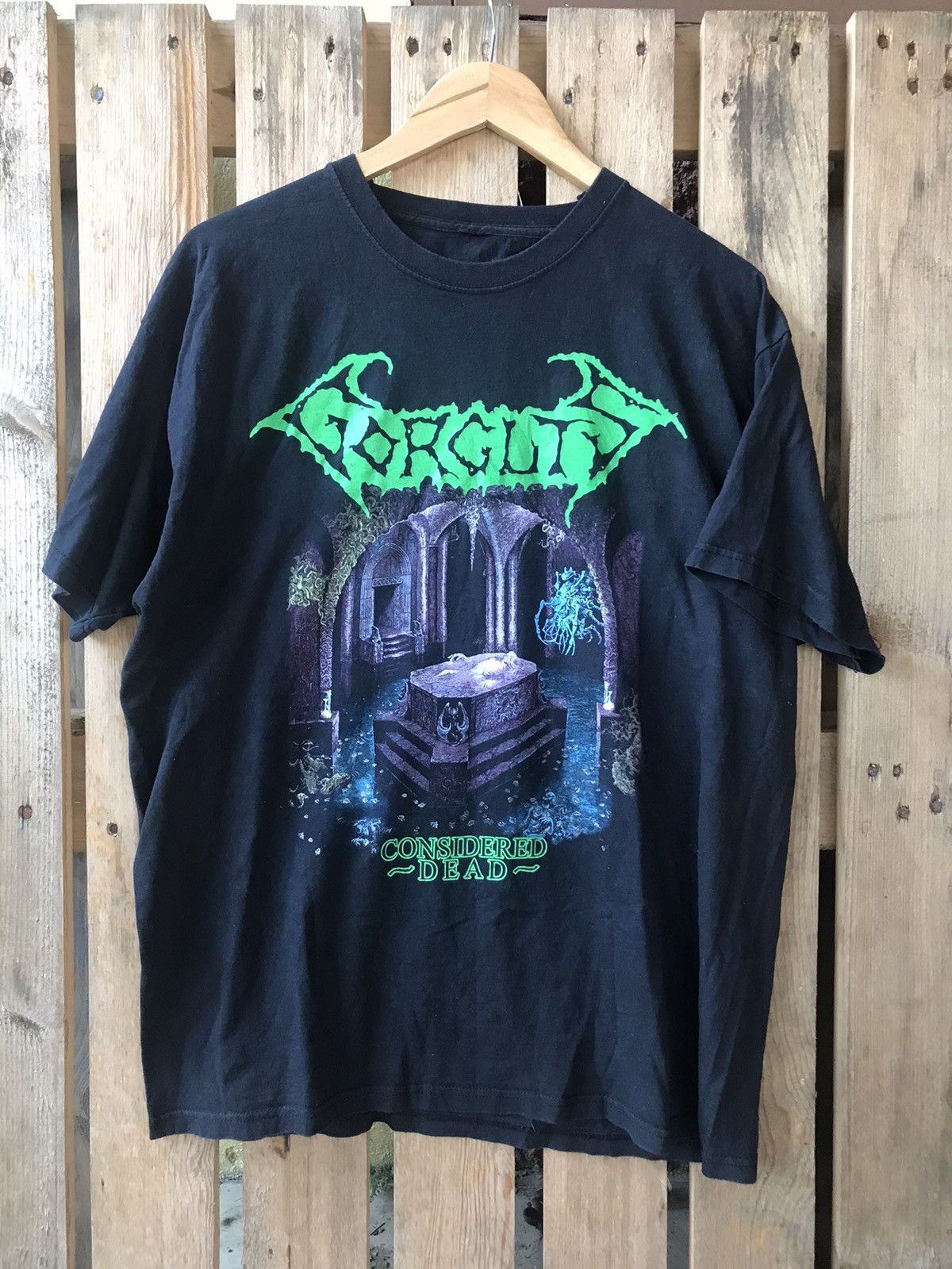 Band Tees Vtg Gorguts Considered Dead Thrash Metal Band Tee Size US XL / EU 56 / 4 - 2 Thumbnail
