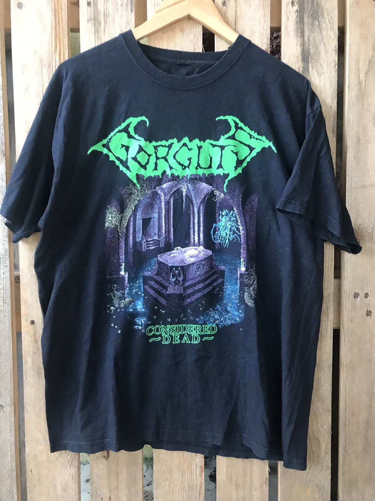 Band Tees Vtg Gorguts Considered Dead Thrash Metal Band Tee Size US XL / EU 56 / 4 - 3 Thumbnail