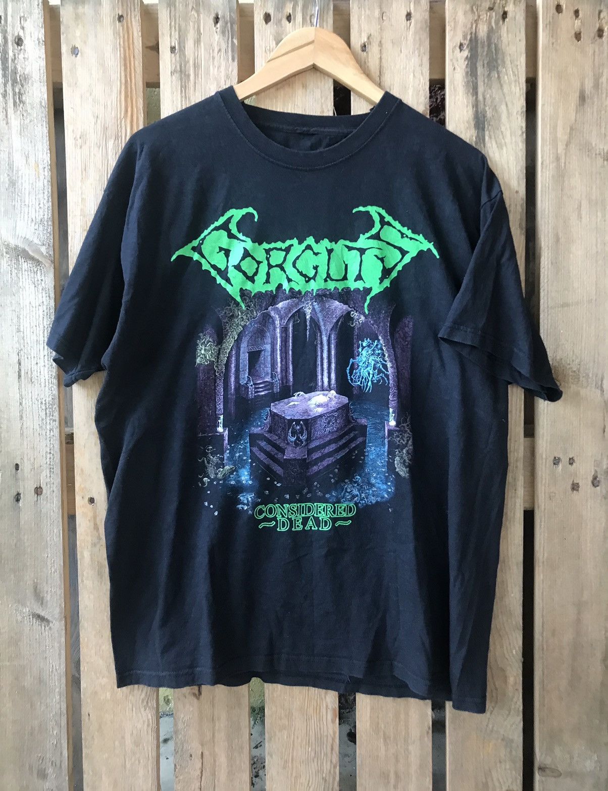 Band Tees Vtg Gorguts Considered Dead Thrash Metal Band Tee Size US XL / EU 56 / 4 - 1 Thumbnail