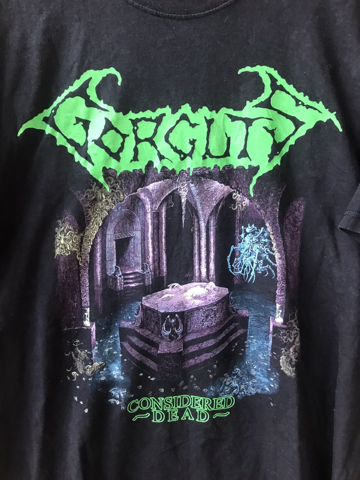 Band Tees Vtg Gorguts Considered Dead Thrash Metal Band Tee Size US XL / EU 56 / 4 - 4 Thumbnail
