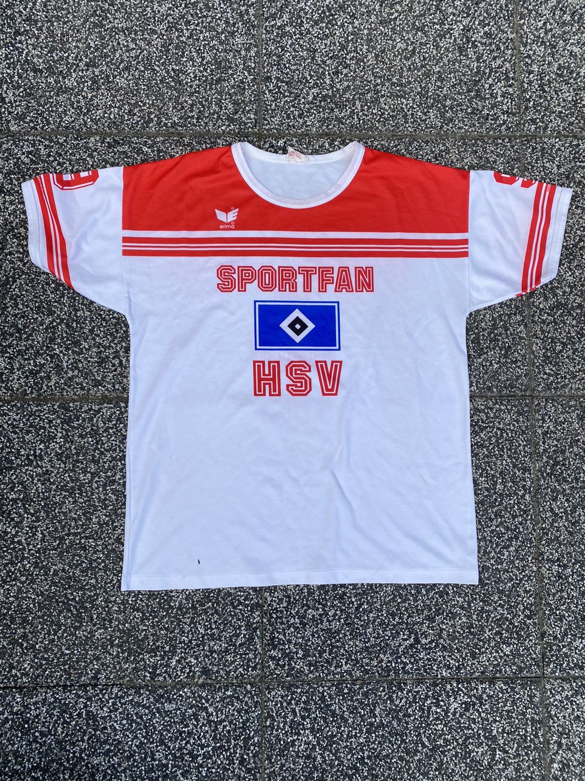 Erima × Vintage Vintage 80s Erima hamburger SV sportfan soccer jersey Size US L / EU 52-54 / 3 - 1 Thumbnail