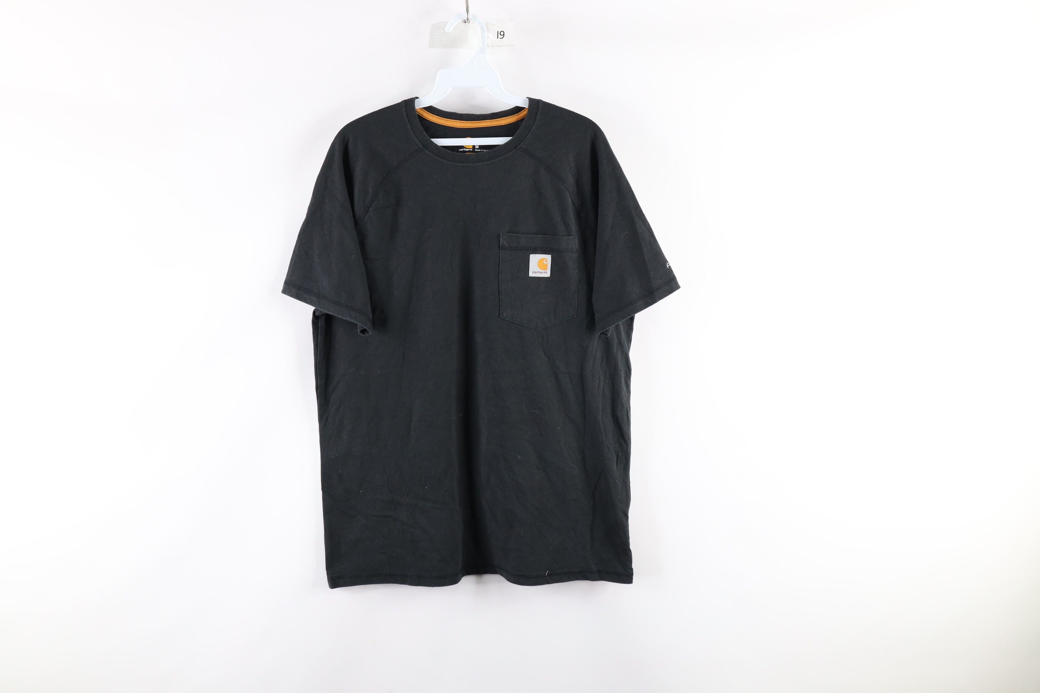Vintage Carhartt Out Box Logo Pocket Short Sleeve T-Shirt Black Size US M / EU 48-50 / 2 - 1 Preview