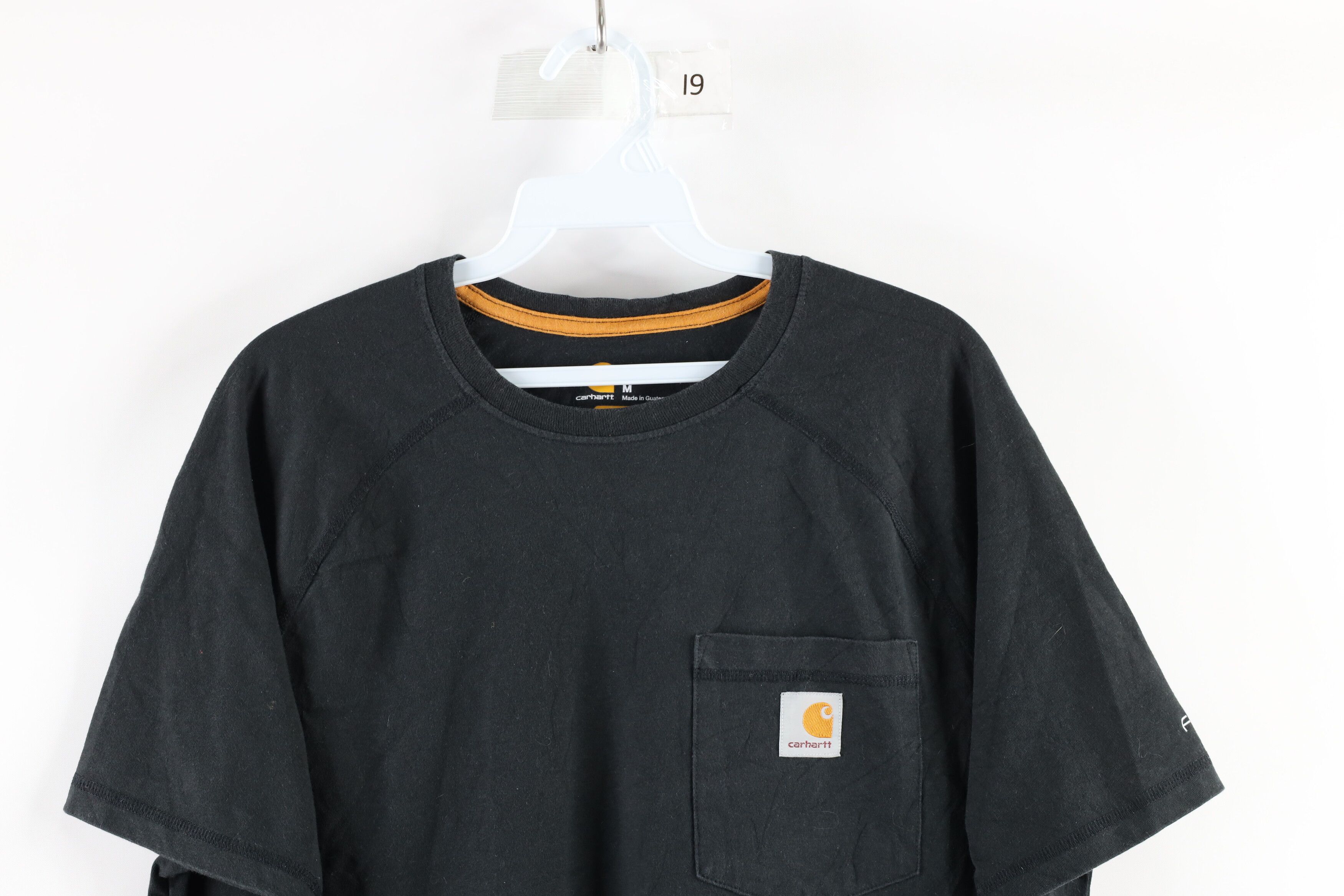 Vintage Carhartt Out Box Logo Pocket Short Sleeve T-Shirt Black Size US M / EU 48-50 / 2 - 2 Preview